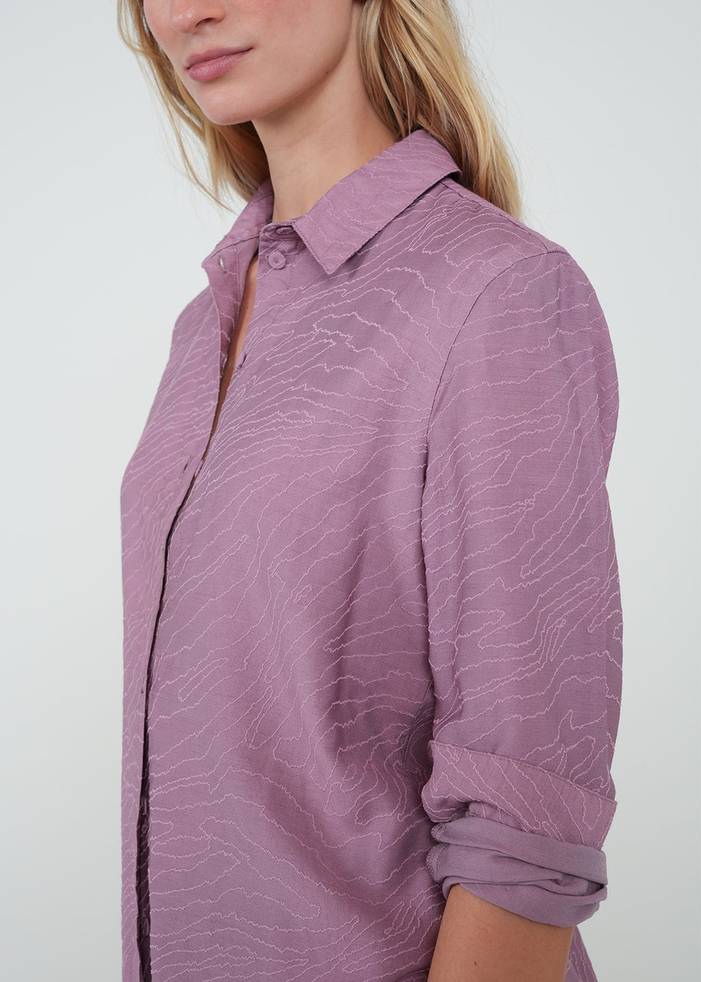 Camisa clásica con textura - Morado 14_415H018_MOR171610_6