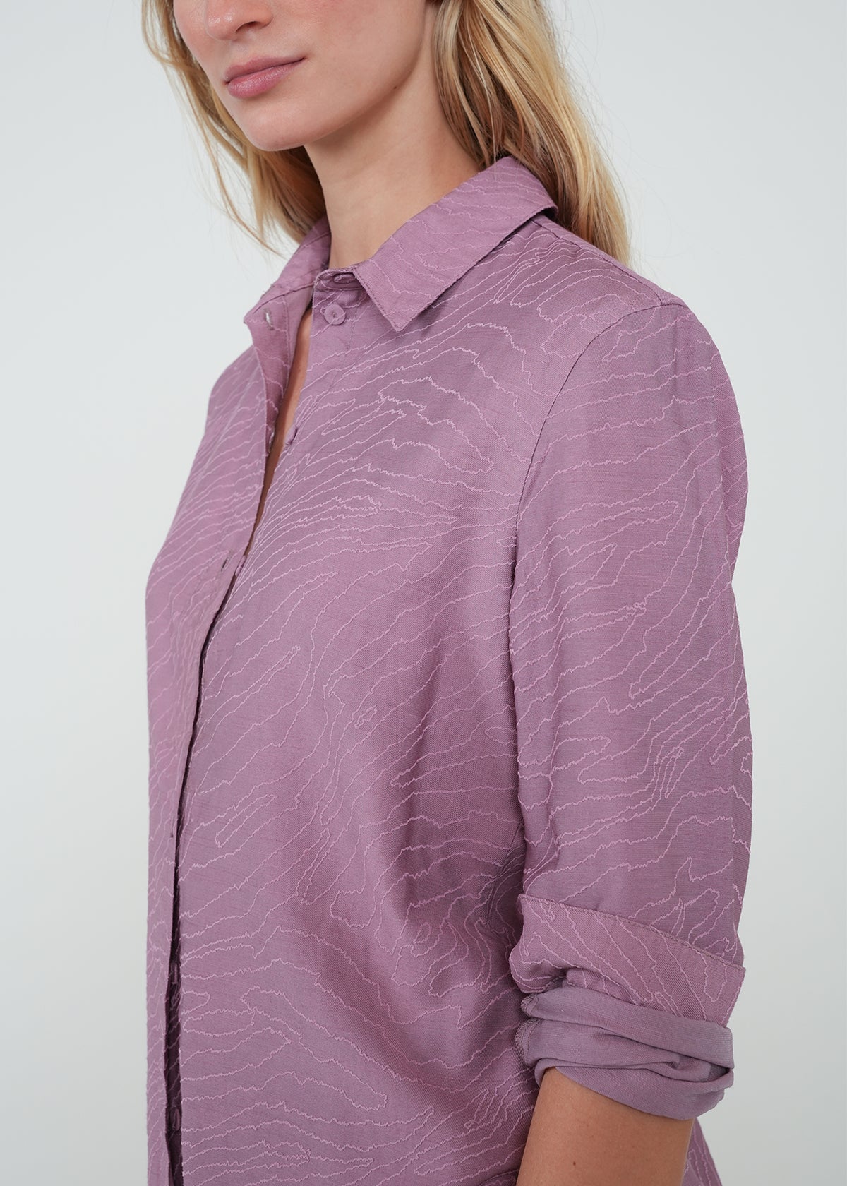 Camisa clásica con textura - Morado 14_415H018_MOR171610_6