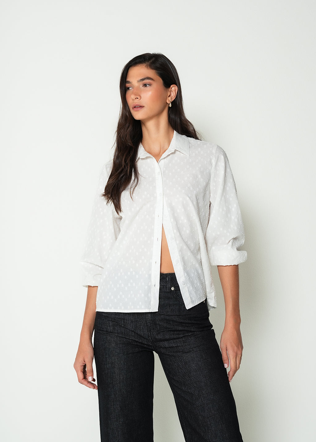 Camisa manga larga con textura - Crudo 14_415H034_CRU111001_3