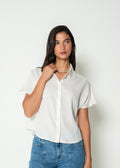 Camisa corta cuello clásico - Crudo 14_415H045_CRU110605_0