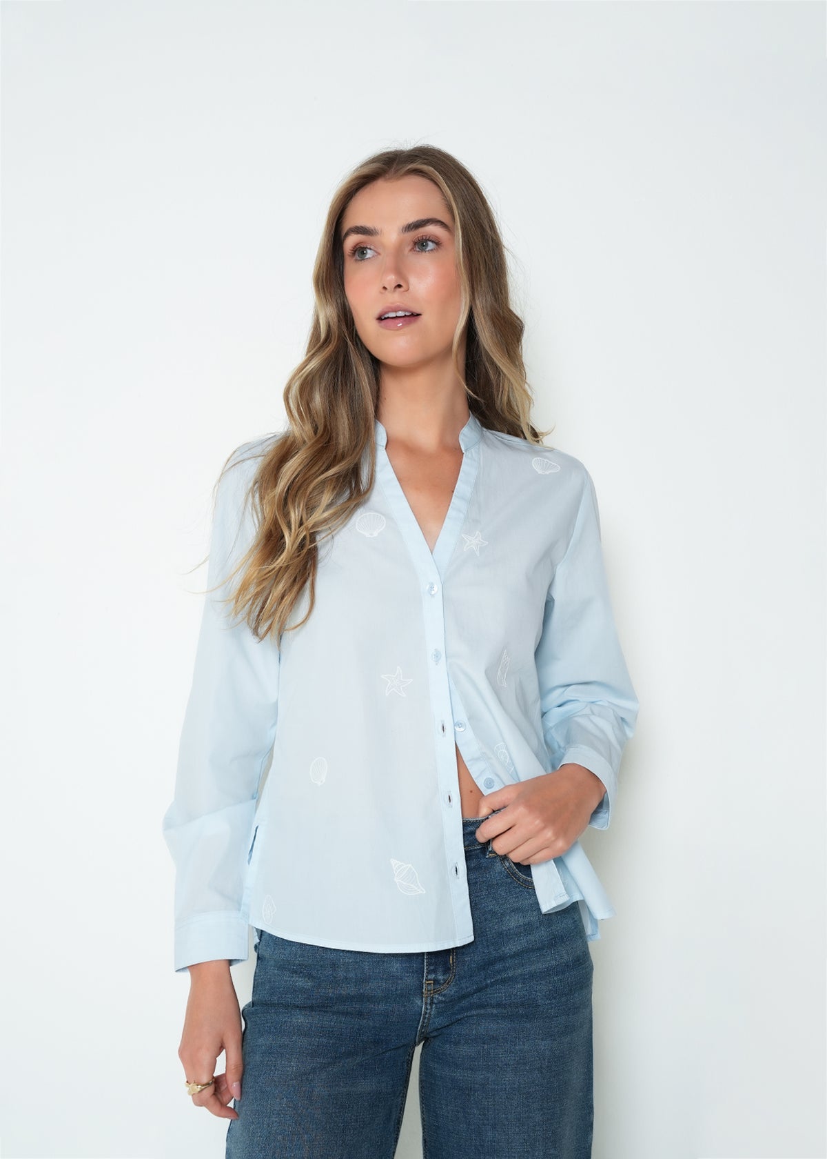 Camisa regular manga larga cuello clásico - Azul 14_415H051_AZU154020_3