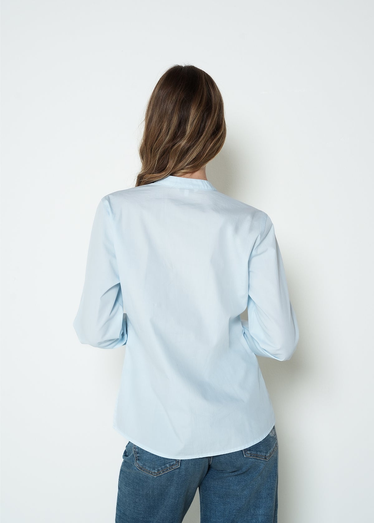 Camisa regular manga larga cuello clásico - Azul 14_415H051_AZU154020_6