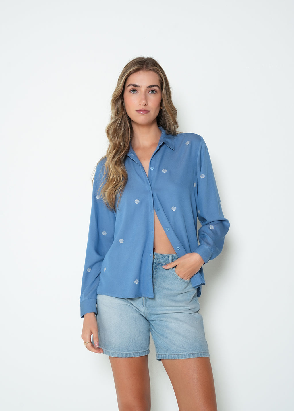 Camisa regular manga larga estampada - Azul 14_415H053_AZU183928_0