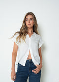 Camisa regular manga corta bordado - Crudo 14_415H054_CRU111001_0
