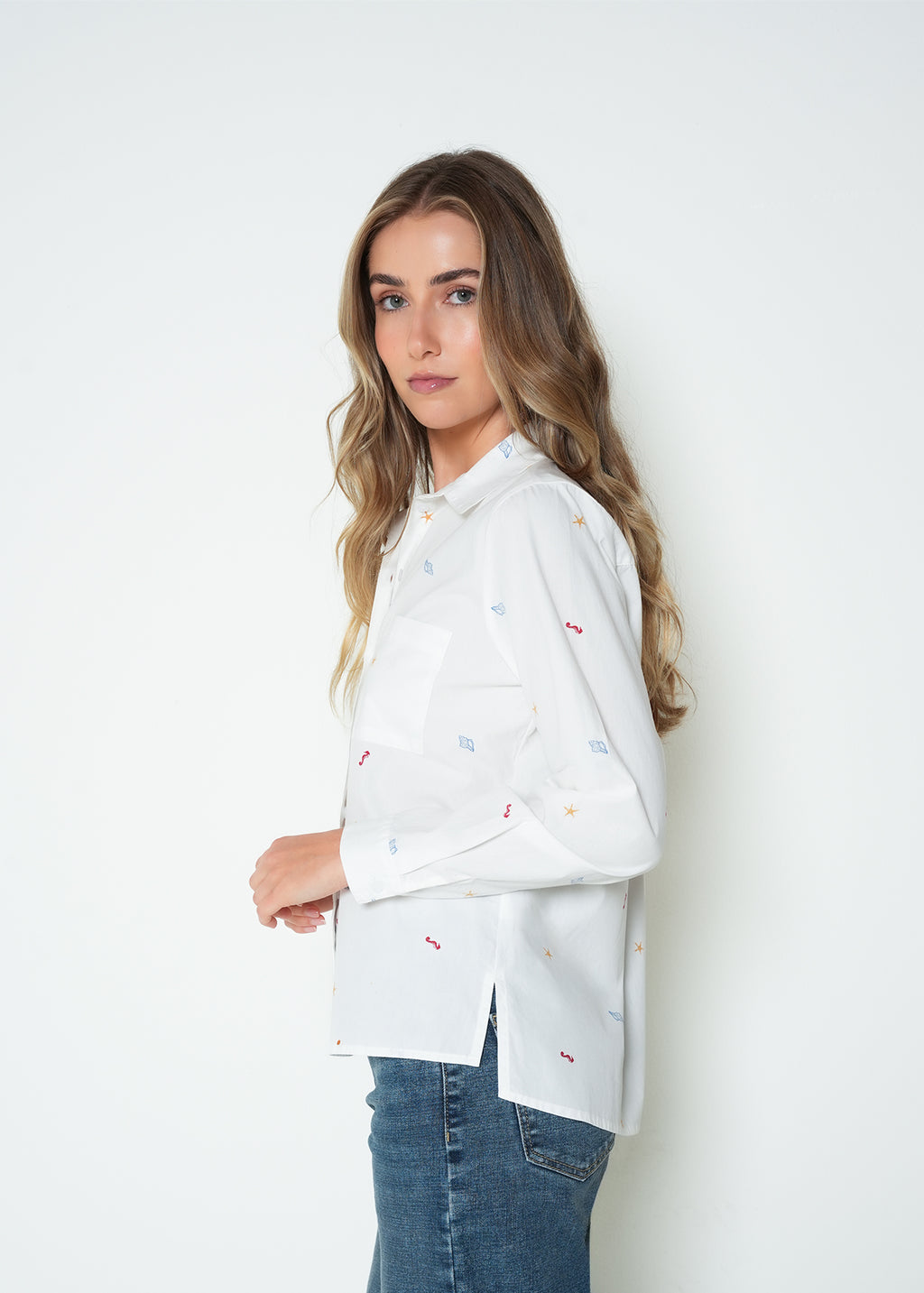Camisa regular manga larga bordado - Crudo 14_415H059_CRU111001_4