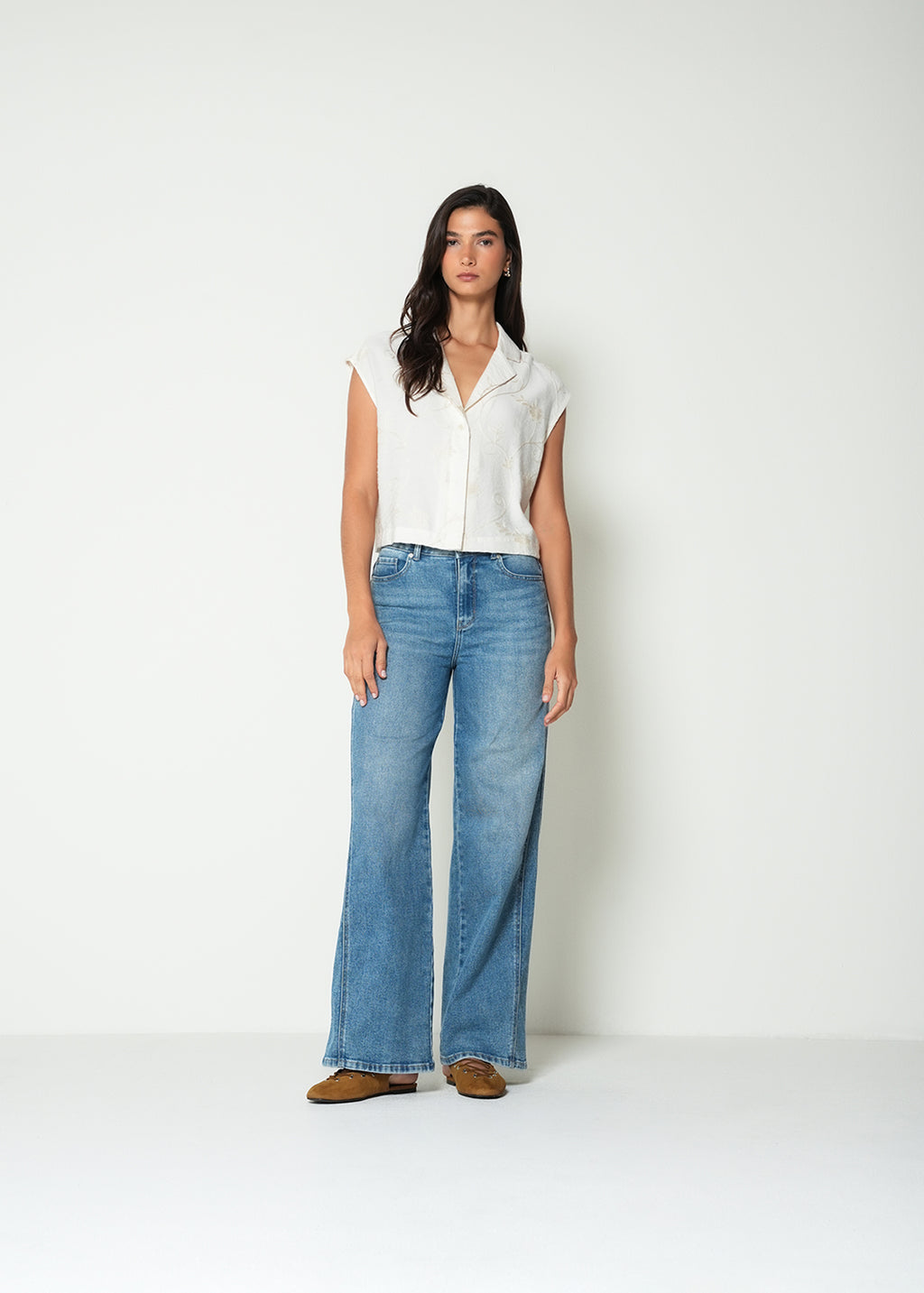 Camisa manga sisa a rayas - Crudo 14_415H338_CRU110605_0