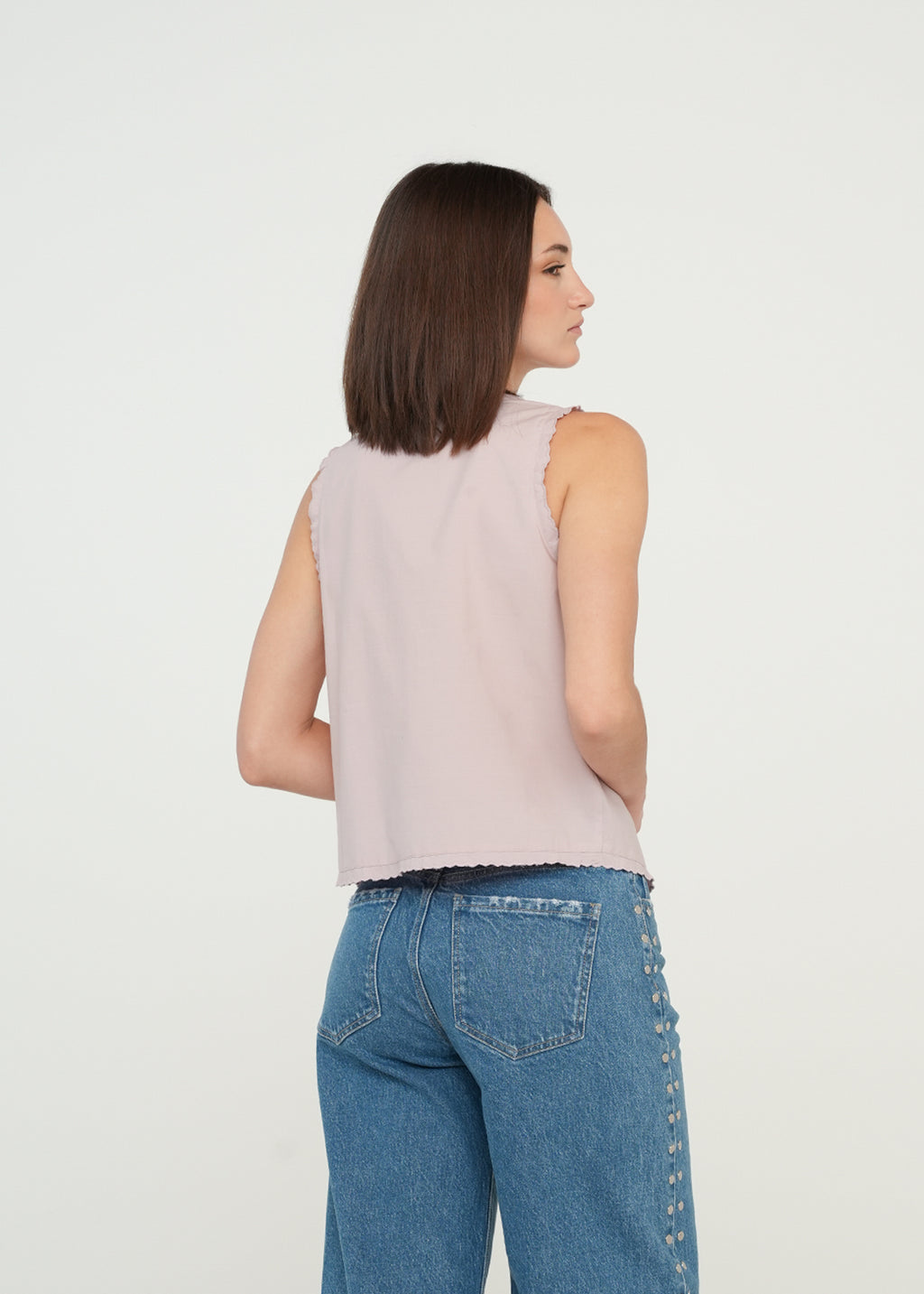 Camisa con escote para anudar - Rosa 14_419G057_ROS152706_7