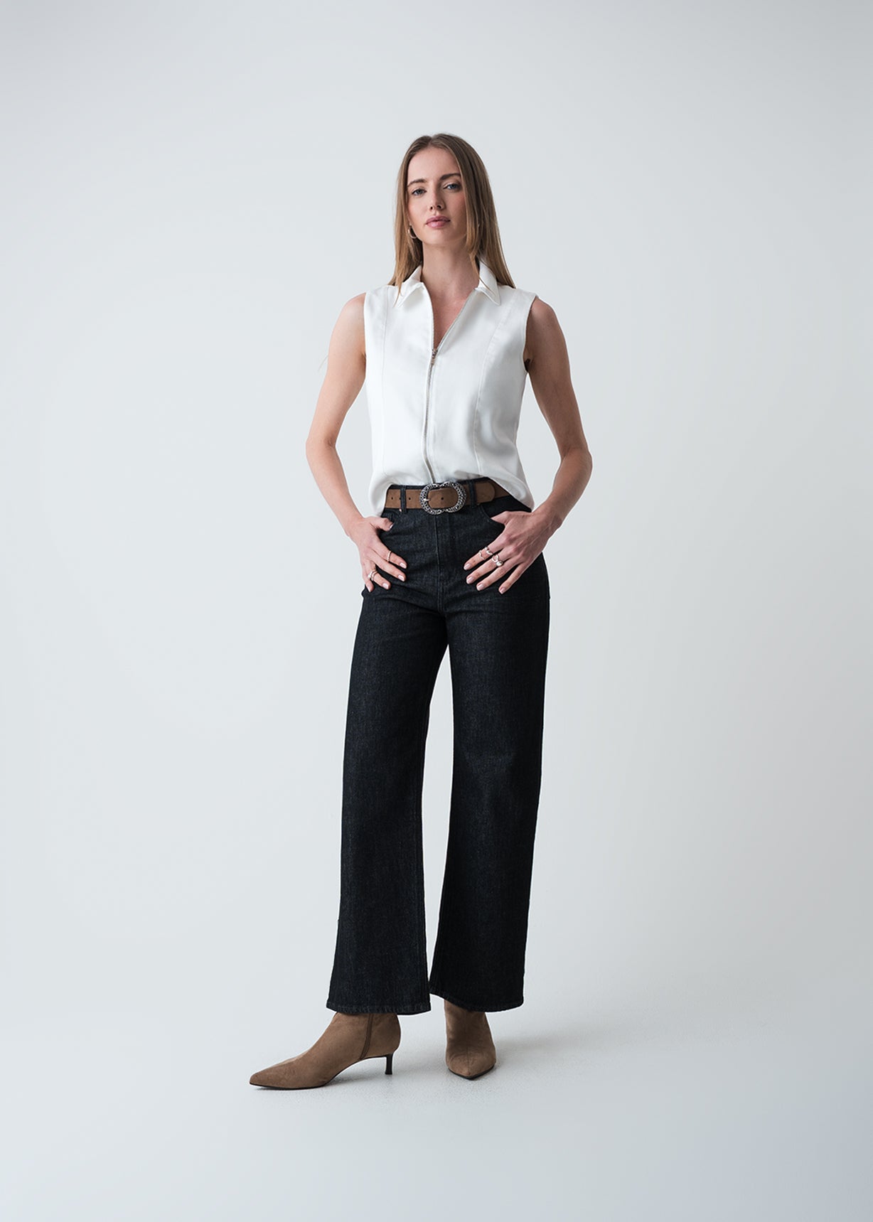 Camisa con cierre en frente - Crudo 14_419G310_CRU111001_3
