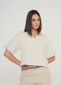 Camisa clásica manga corta - Crudo 14_419G316_CRU135304_0