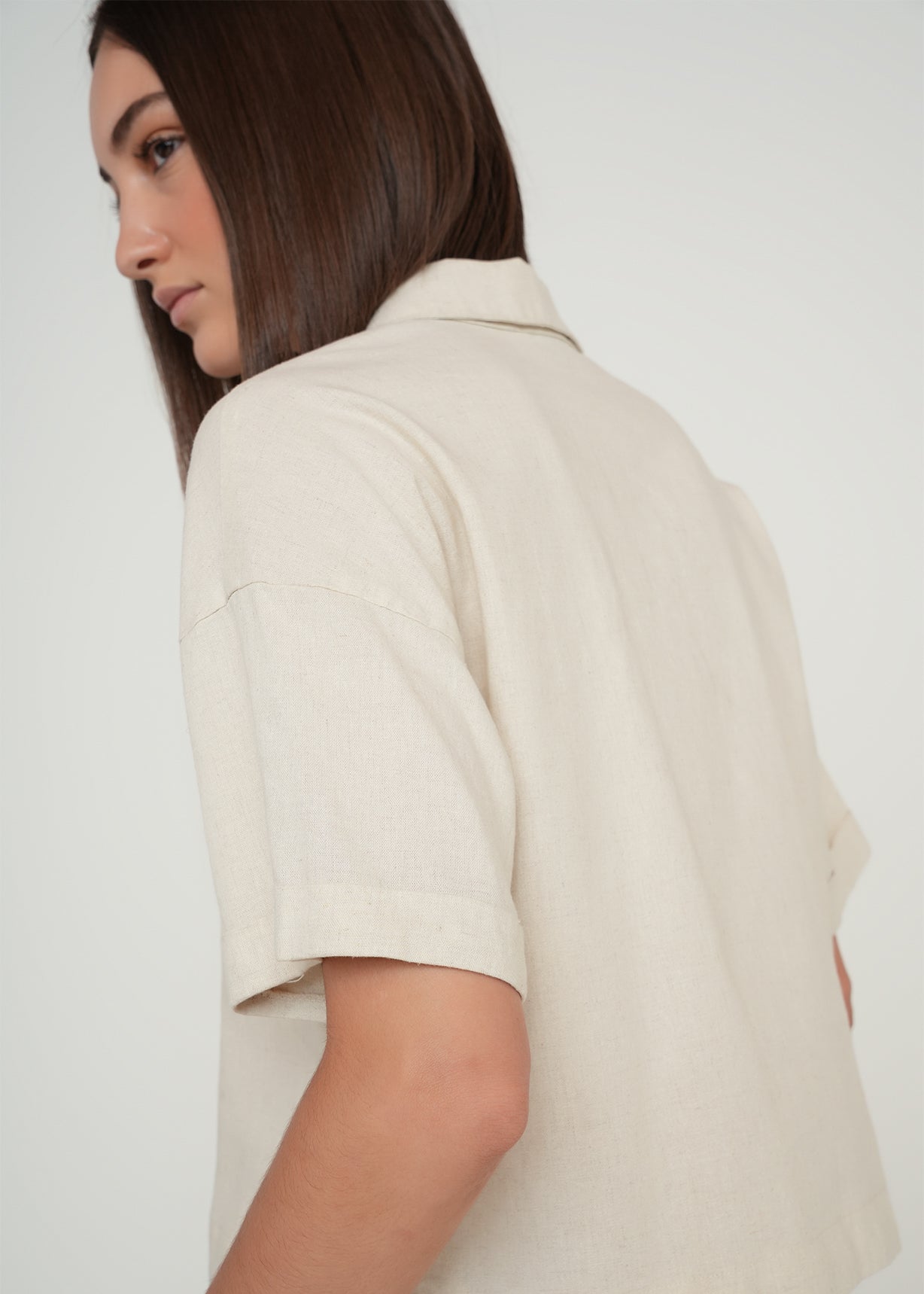 Camisa clásica manga corta - Crudo 14_419G316_CRU135304_6