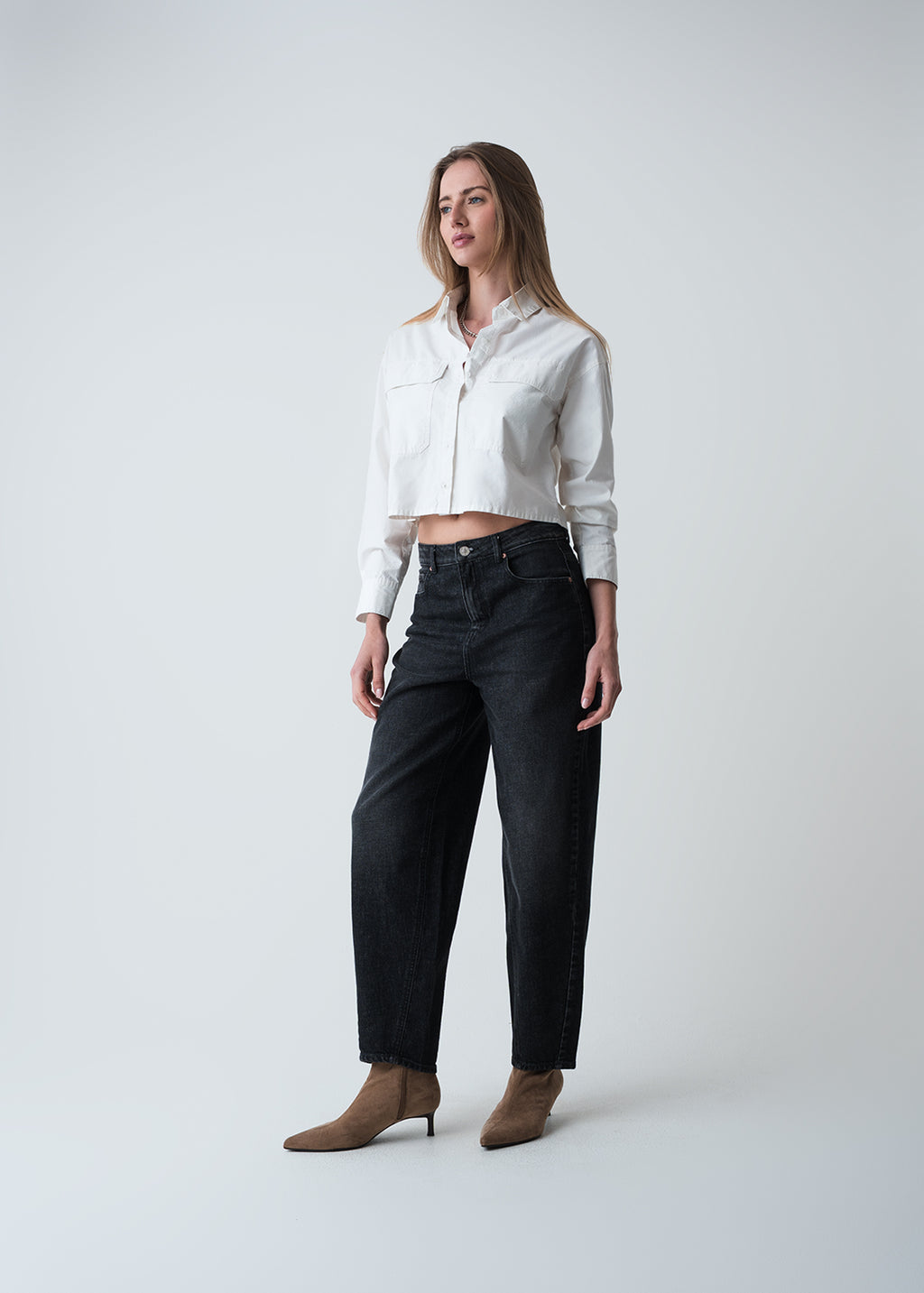 Camisa corta con bolsillos - Crudo 14_419G319_CRU111001_3