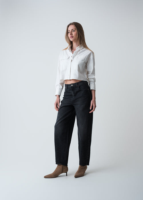 Camisa corta con bolsillos - Crudo 14_419G319_CRU111001_3