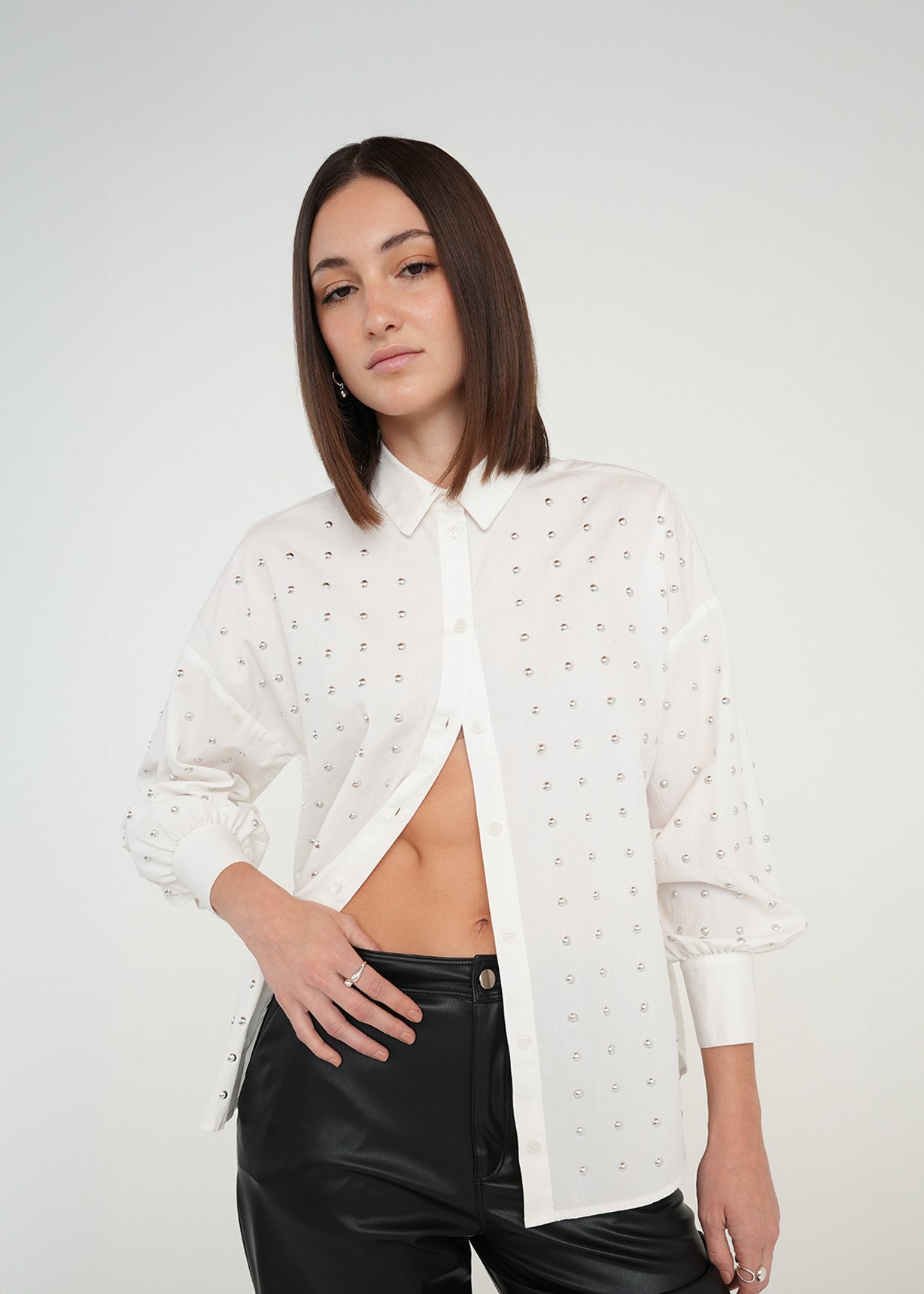 Camisa con taches - Crudo 14_419G321_CRU111001_0