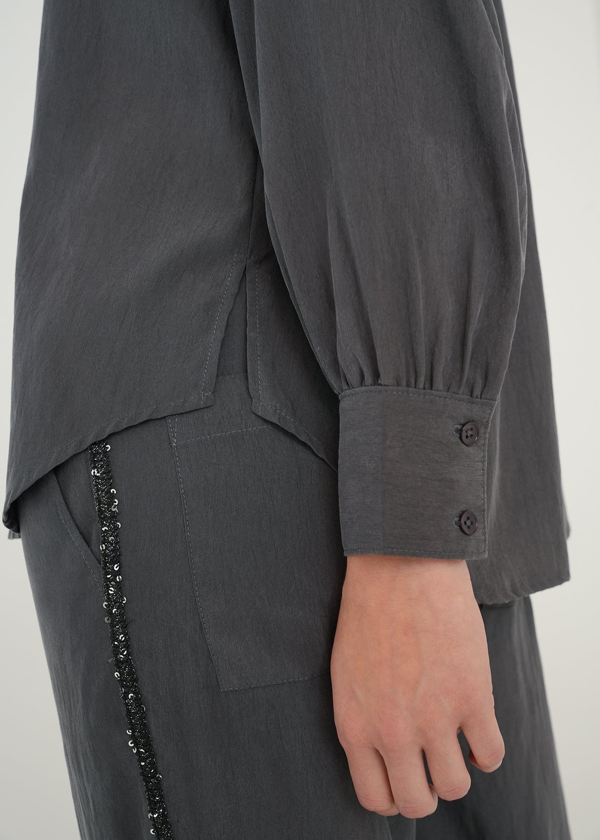 Camisa clásica de botones - Gris 14_419G327_GRI193912_6