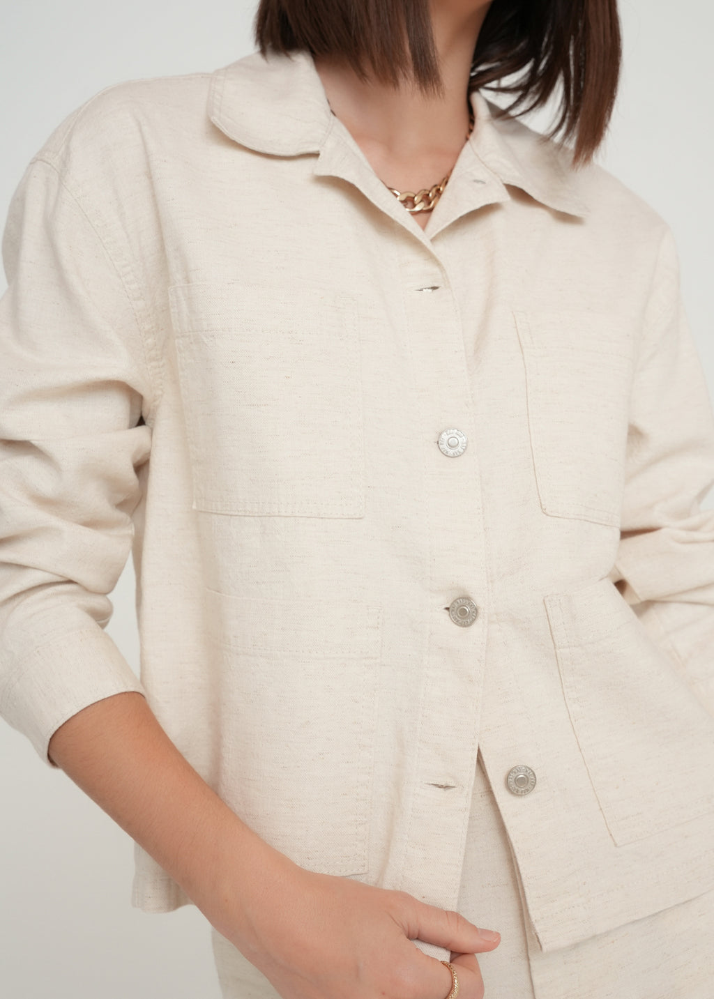 Camisa tipo chaqueta - Crudo 14_419G330_CRU135304_4
