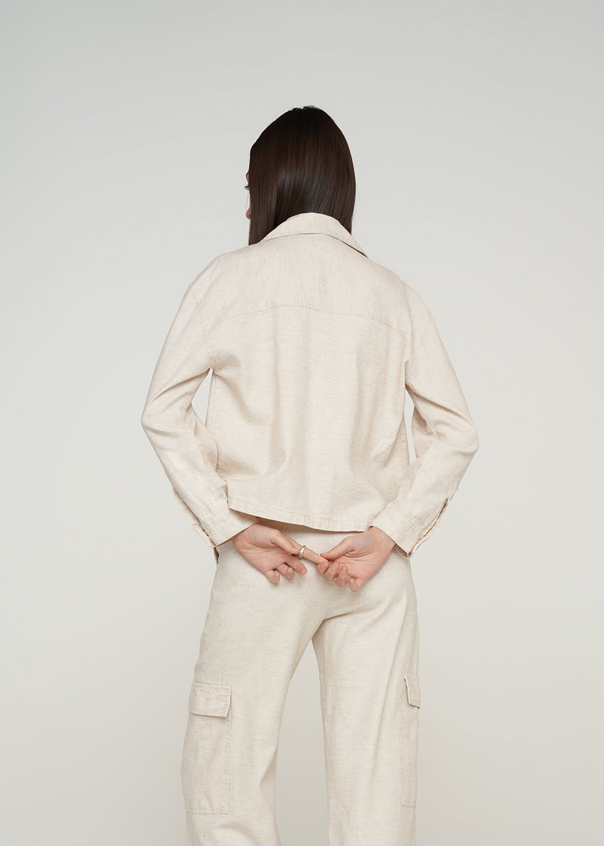 Camisa tipo chaqueta - Crudo 14_419G330_CRU135304_5