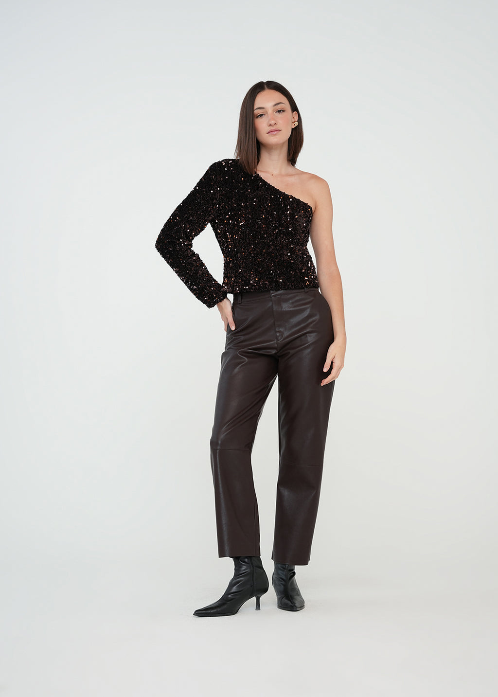 Camisa de lentejuelas - Café 14_419G340_CAF191111_3