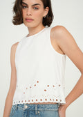 Camisa manga sisa con detalles bordados - Crudo 14_419G365_CRU111001_0