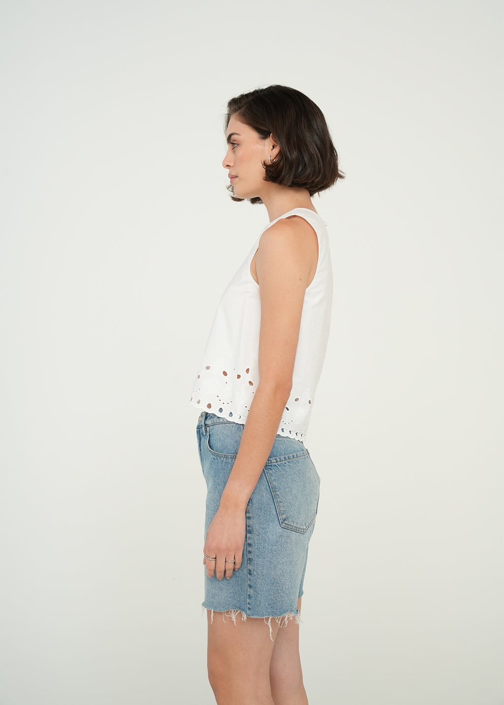 Camisa manga sisa con detalles bordados - Crudo 14_419G365_CRU111001_5