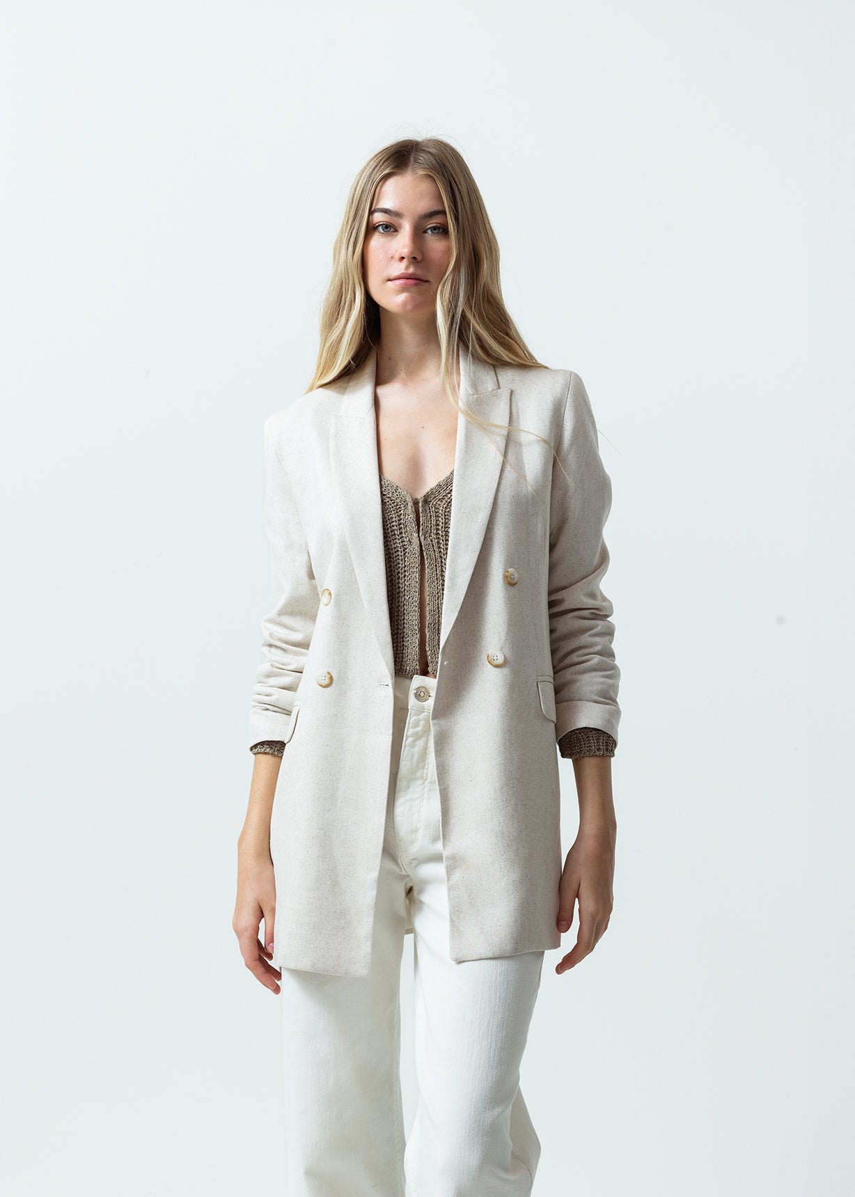 Chaqueta tipo blazer - Crudo 14_421G030_CRU134403_7