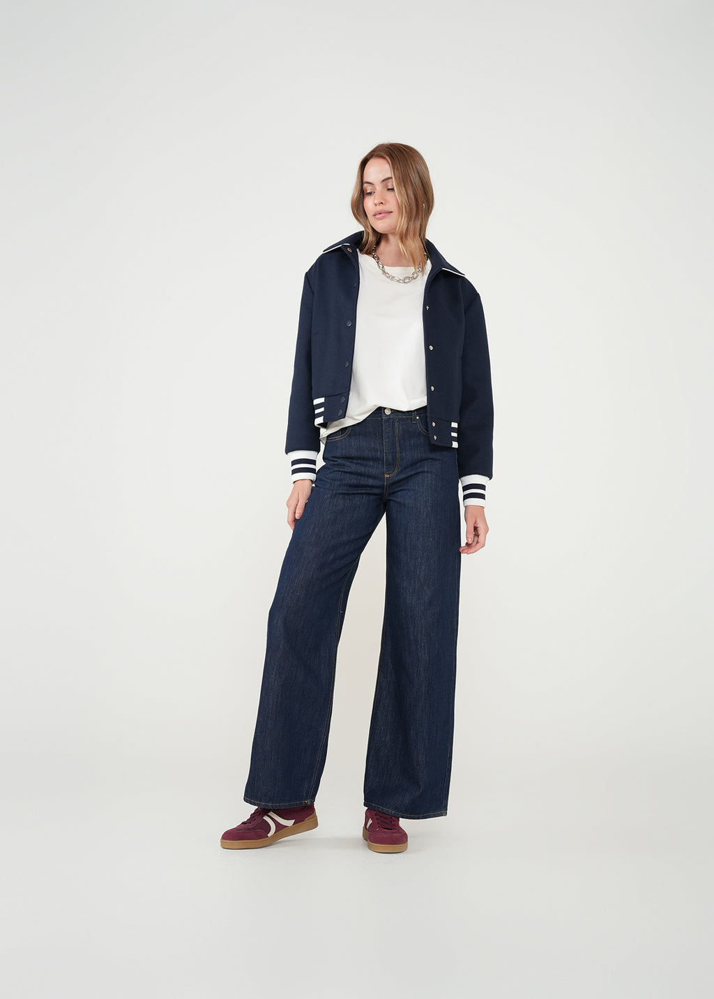 Chaqueta con bloques de color - Azul 14_421H030_AZU193923_3
