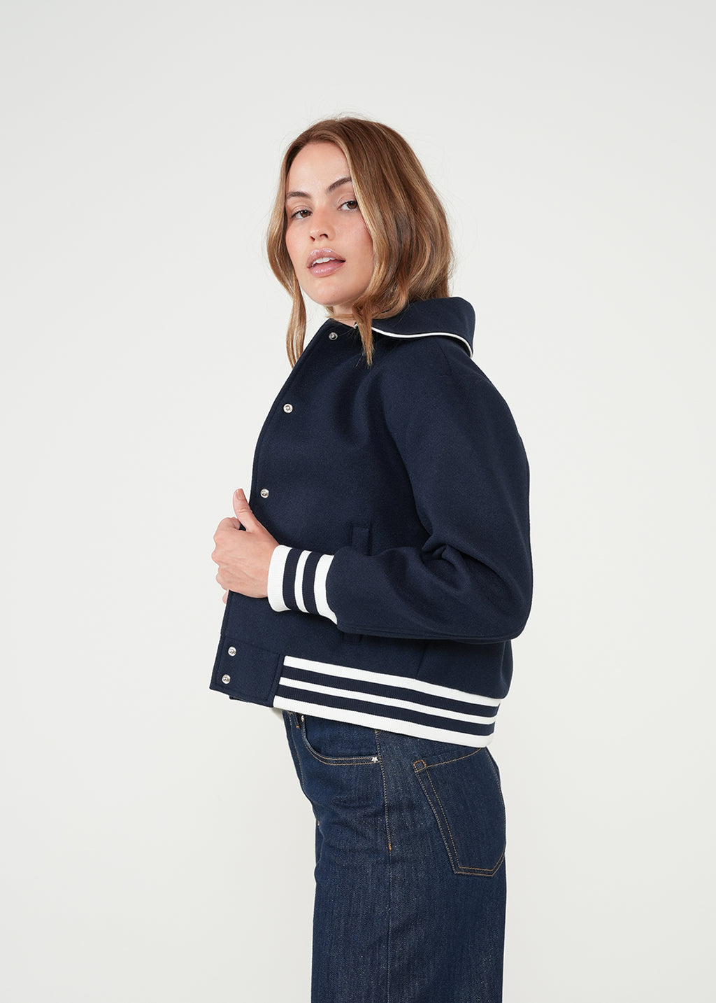 Chaqueta con bloques de color - Azul 14_421H030_AZU193923_5