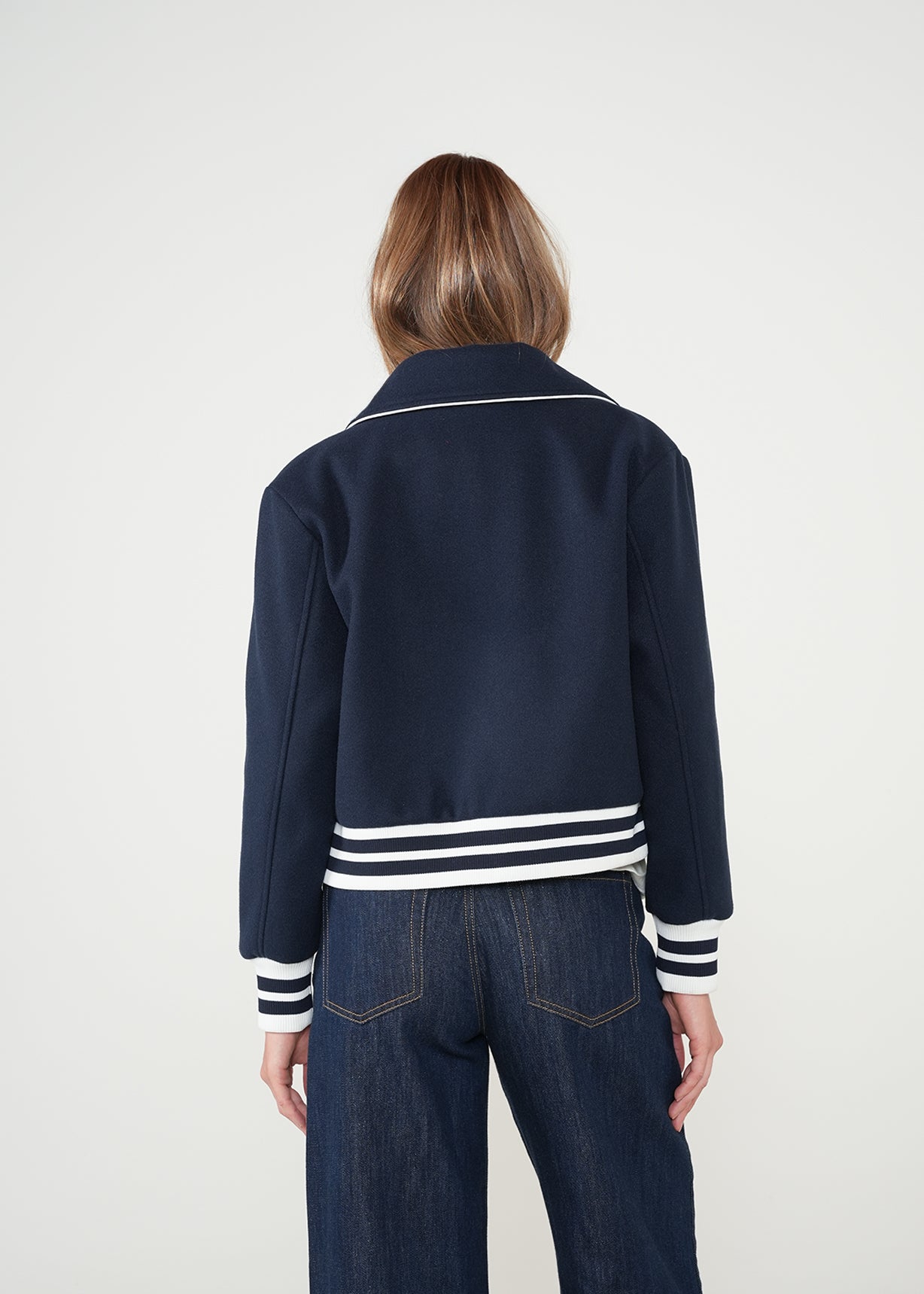 Chaqueta con bloques de color - Azul 14_421H030_AZU193923_7