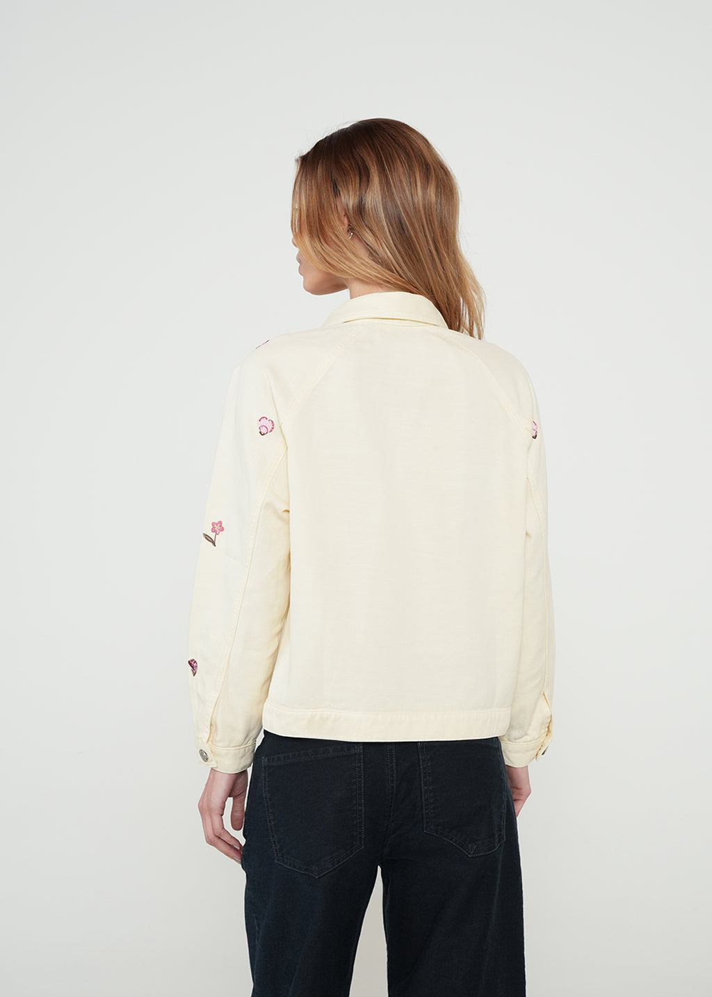 Chaqueta manga larga bordada - Amarillo 14_421H327_AMA110510_6