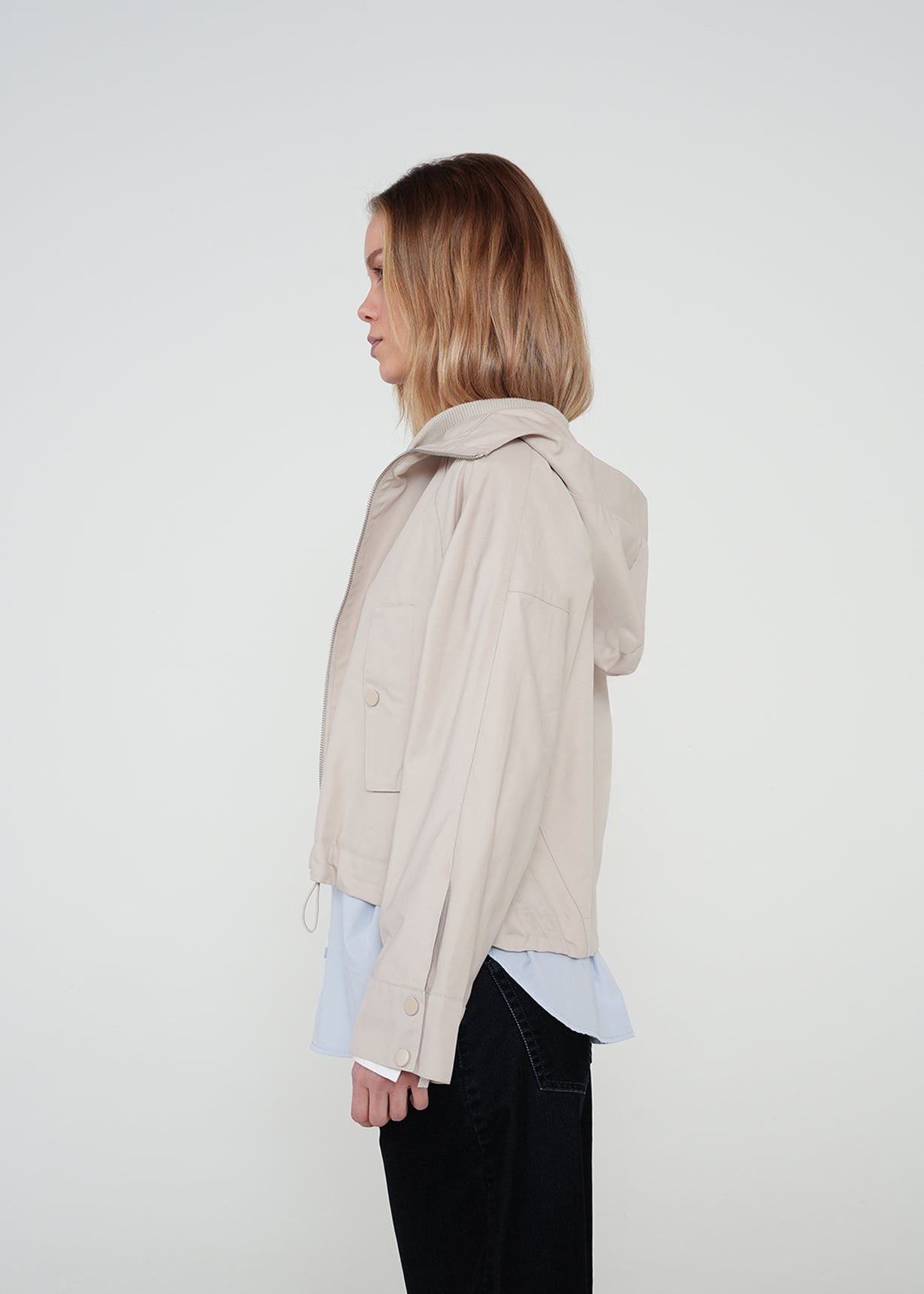 Chaqueta con capucha - Beige 14_422H032_BEI140002_3