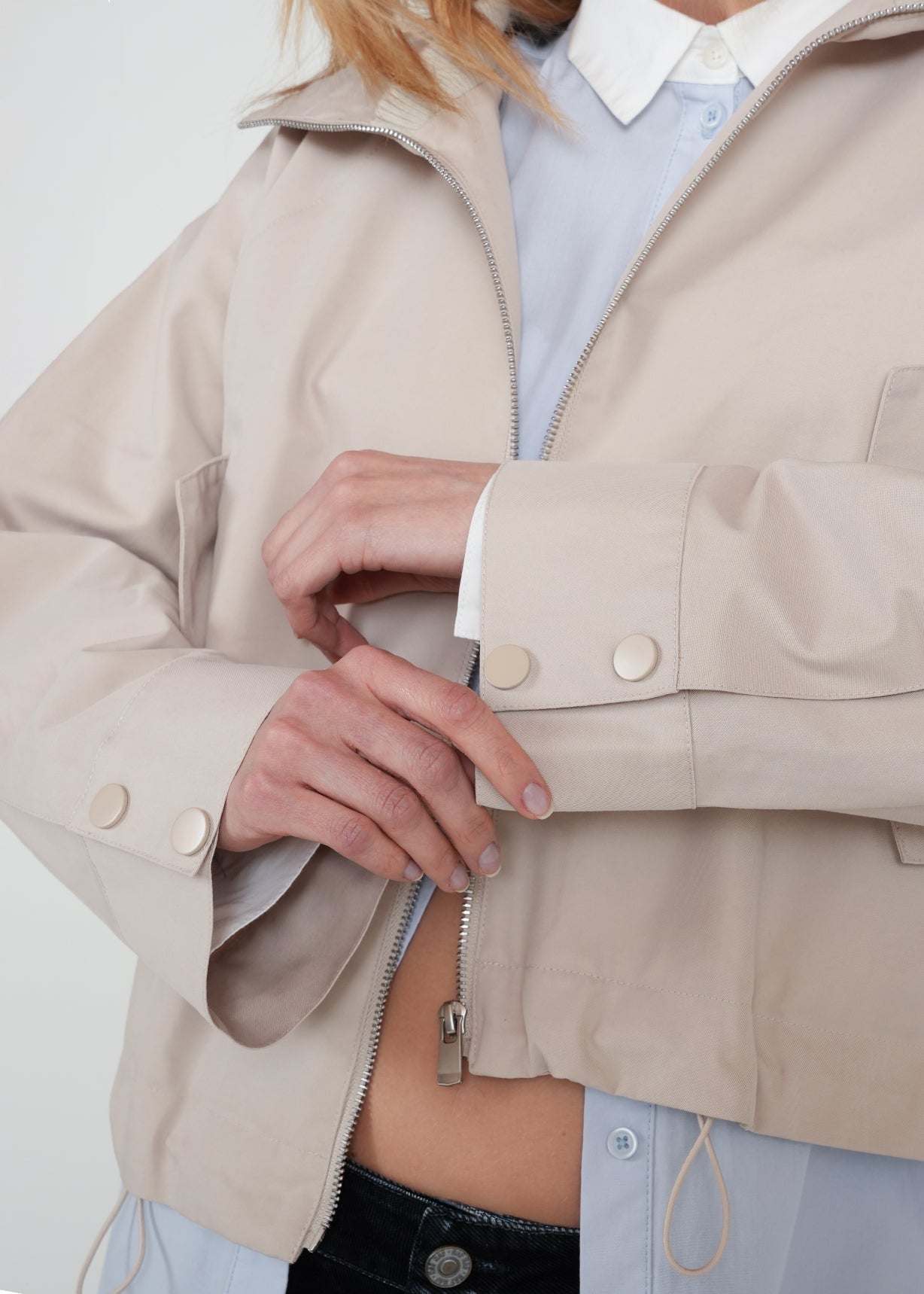 Chaqueta con capucha - Beige 14_422H032_BEI140002_4