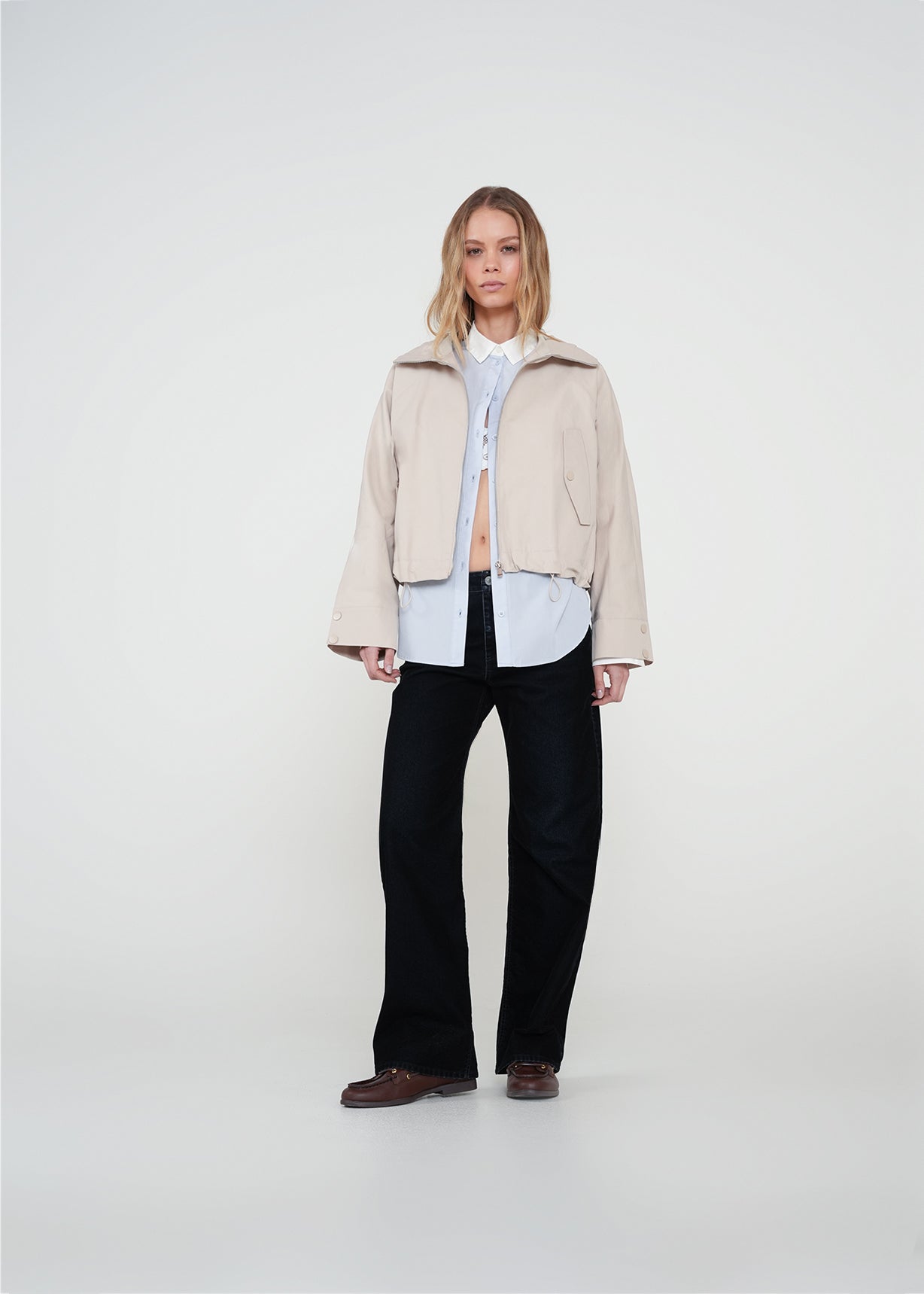 Chaqueta con capucha - Beige 14_422H032_BEI140002_7