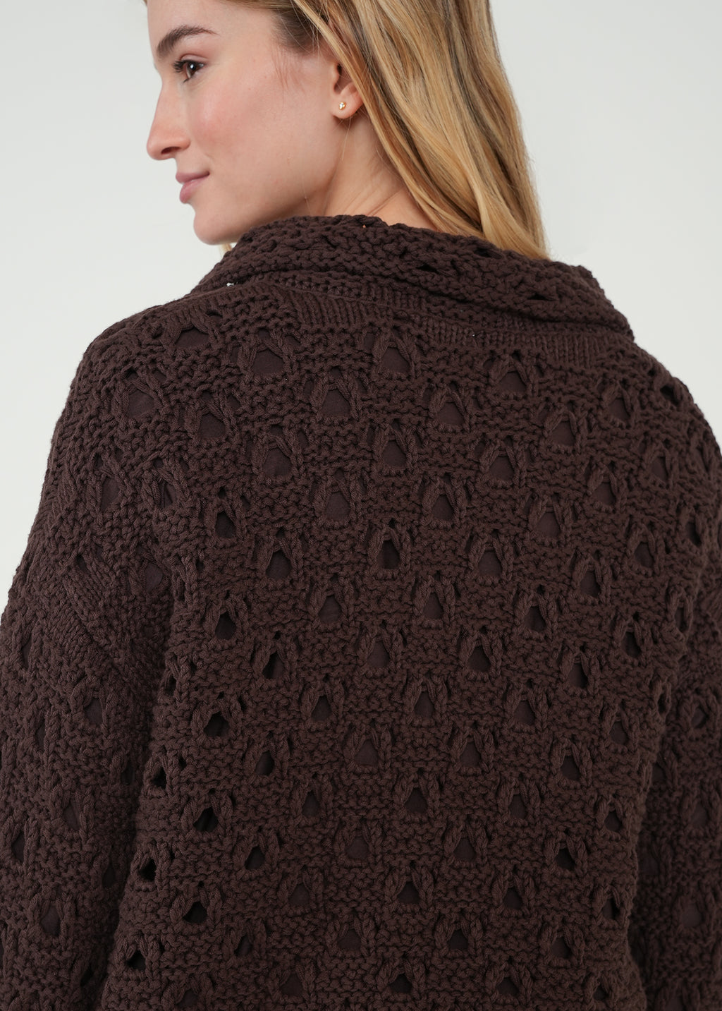 Chaqueta con tejido desagujado - Café 14_422H037_CAF191016_6