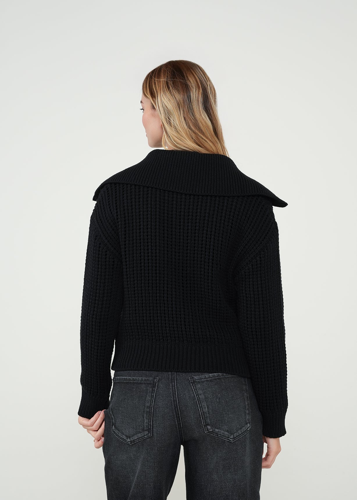 Chaqueta tejida con cierre - Negro 14_422H040_NEG193909_7