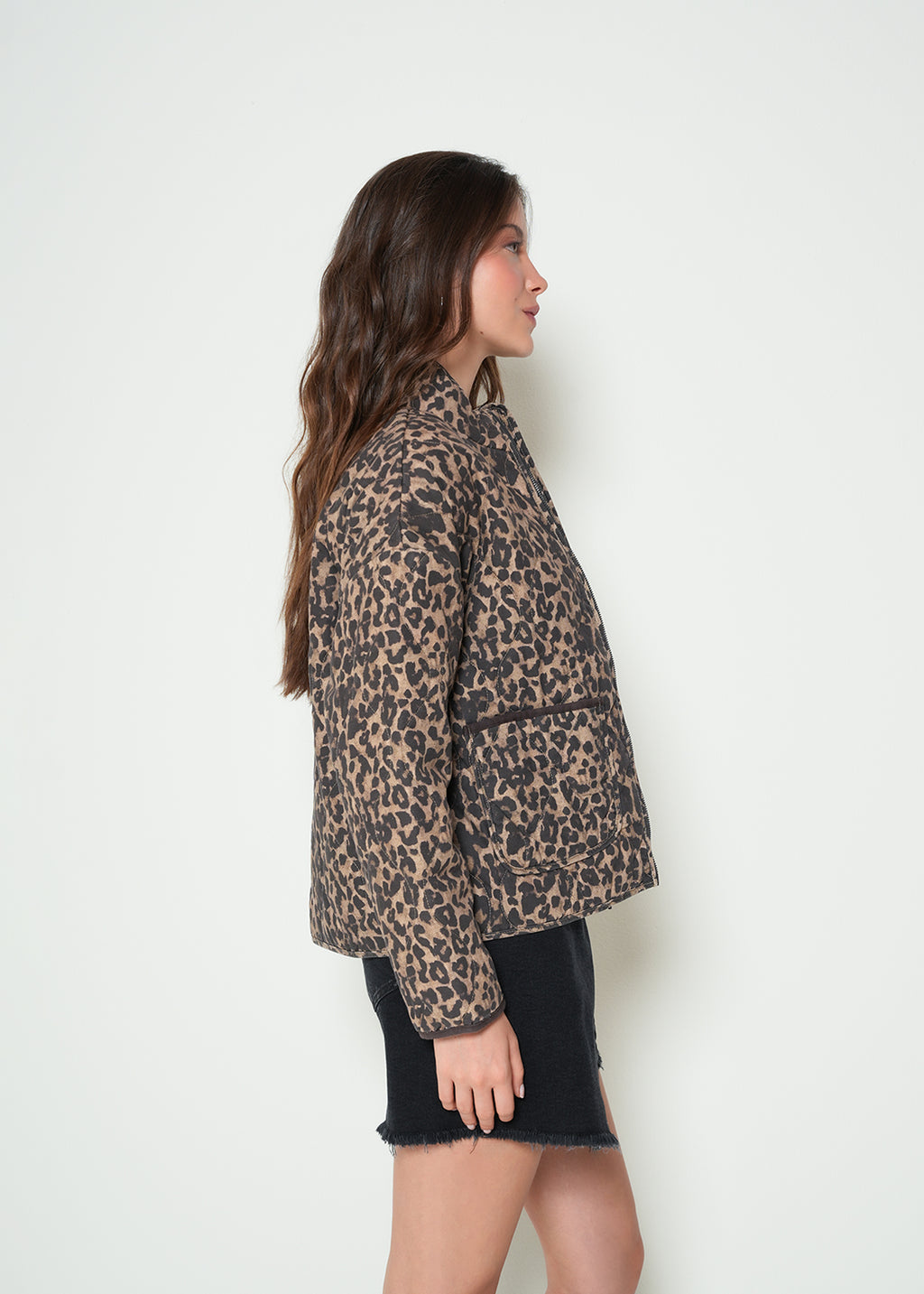 Chaqueta acolchada animal print - Café 14_422H085_CAF191218_5