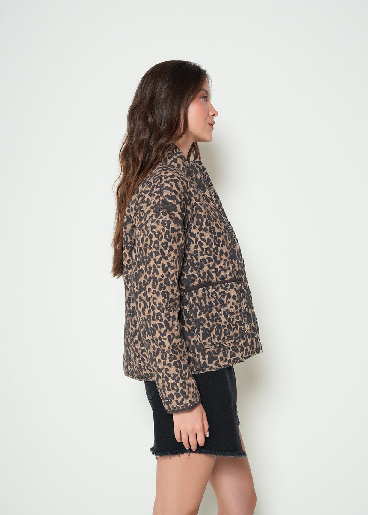 Chaqueta acolchada animal print - Café 14_422H085_CAF191218_5