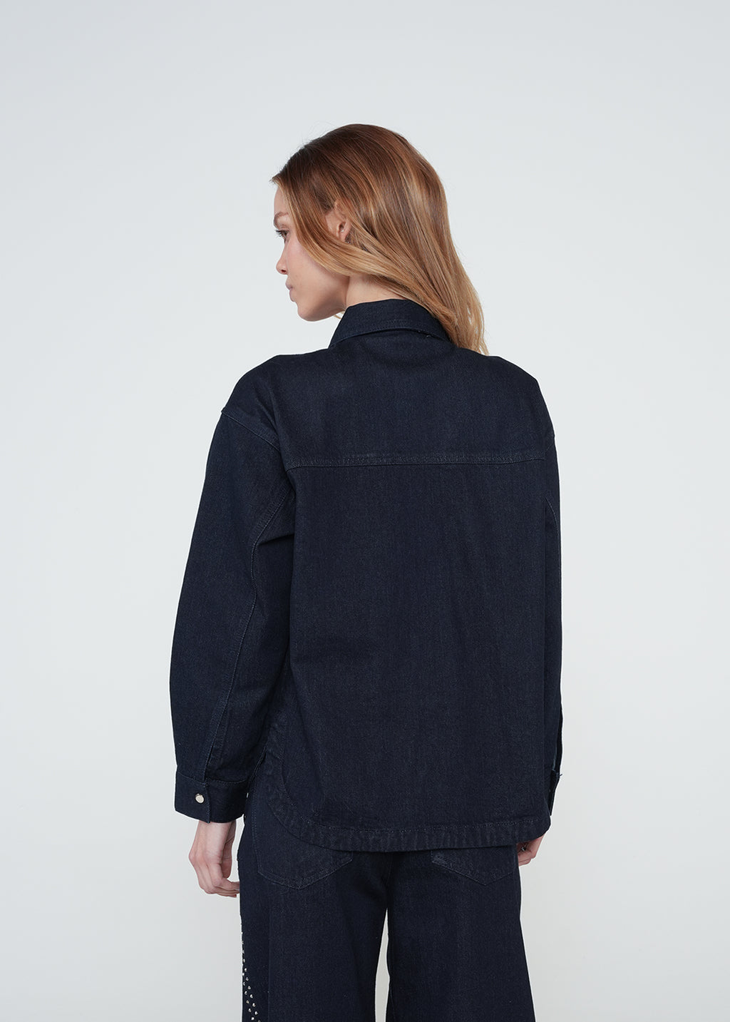 Chaqueta en denim con taches - Azul 14_422H301_AZU194227_7