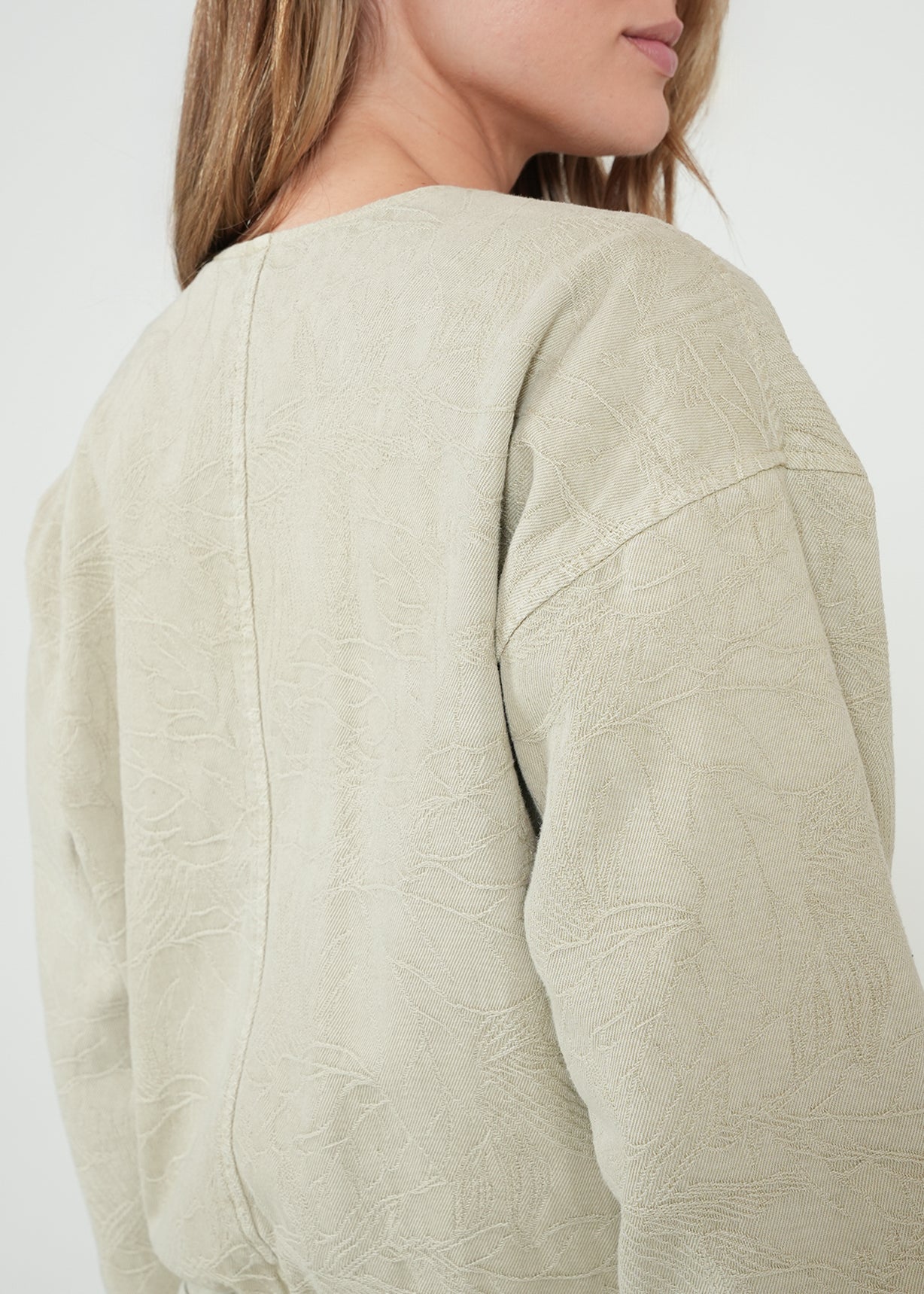 Chaqueta bordada con cierre - Beige 14_422H305_BEI156307_6