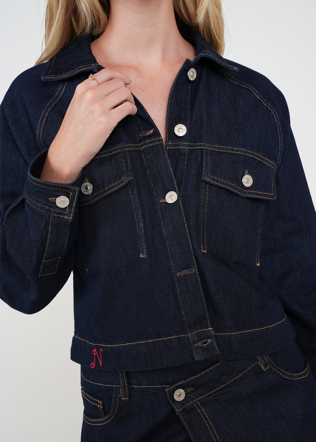 Chaqueta corta con sello NAF - Azul 14_422H331_AZU194227_0
