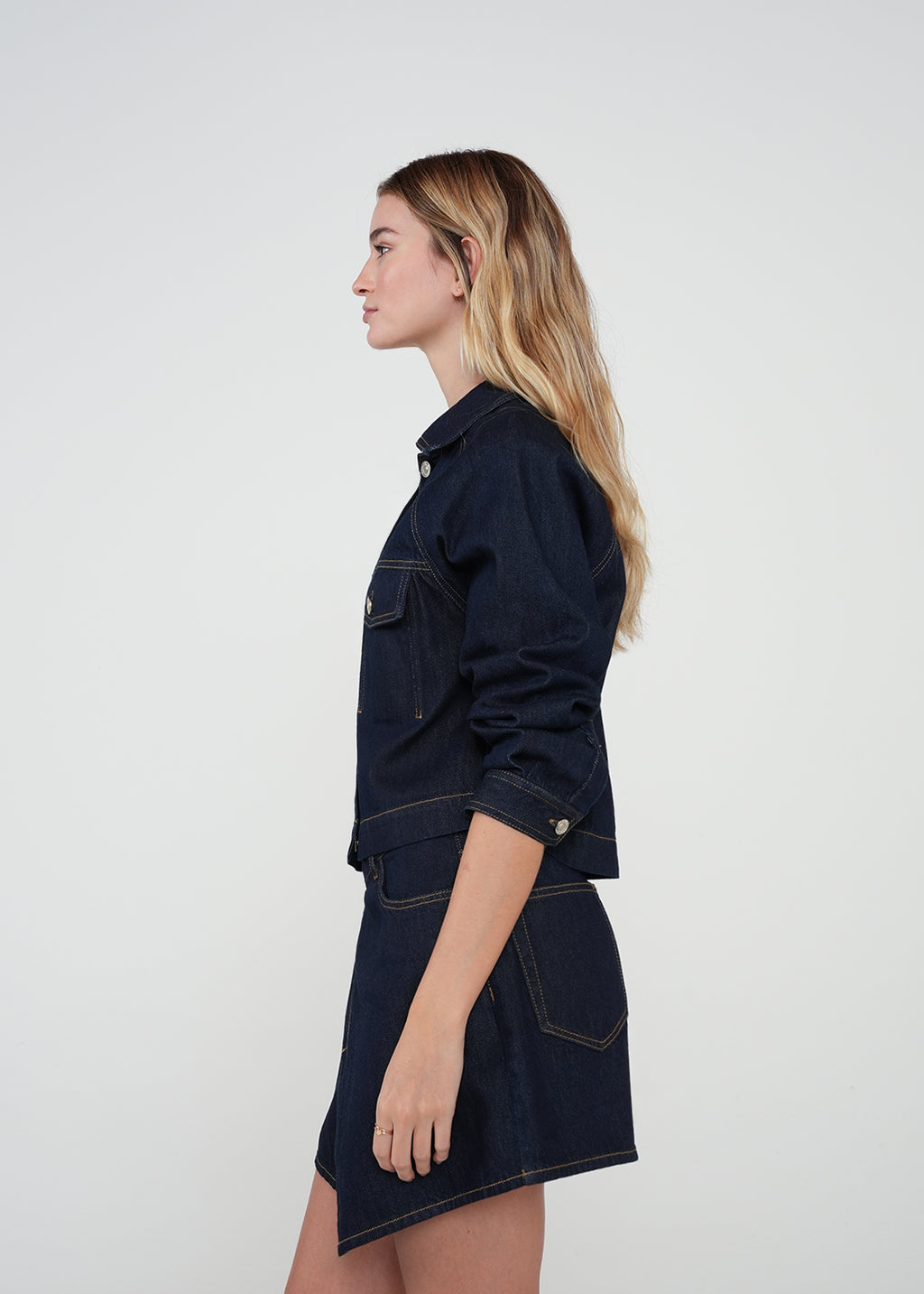 Chaqueta corta con sello NAF - Azul 14_422H331_AZU194227_3