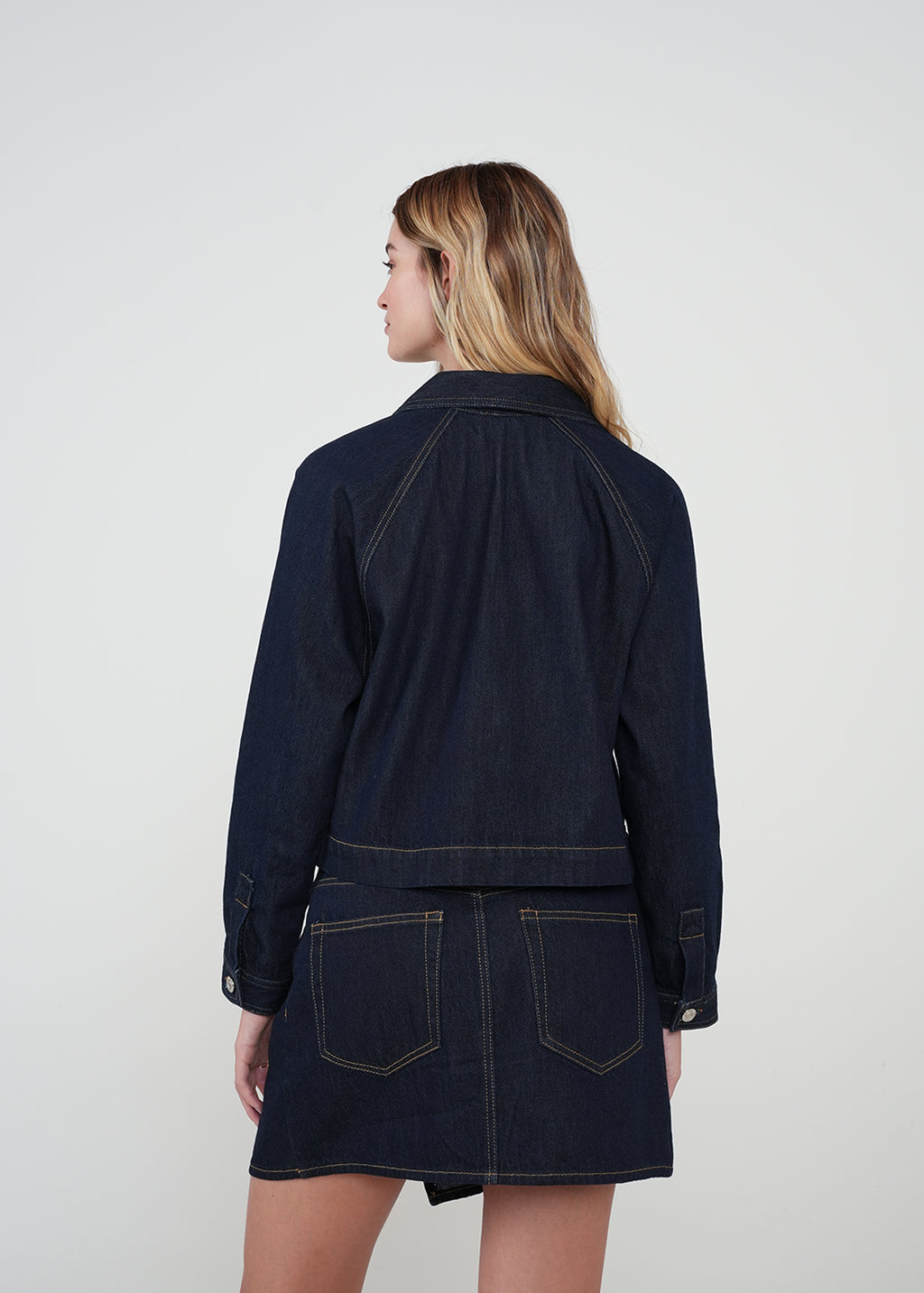 Chaqueta corta con sello NAF - Azul 14_422H331_AZU194227_5
