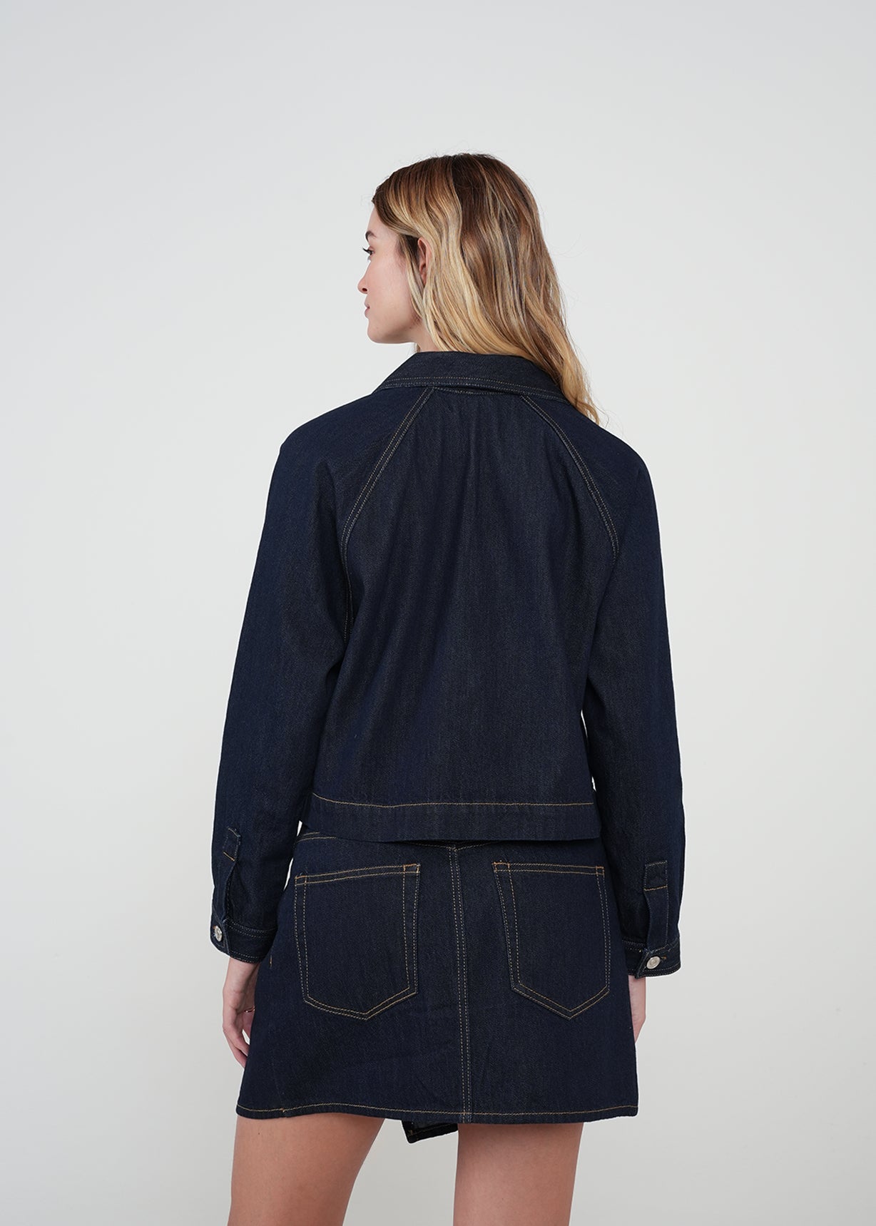 Chaqueta corta con sello NAF - Azul 14_422H331_AZU194227_5