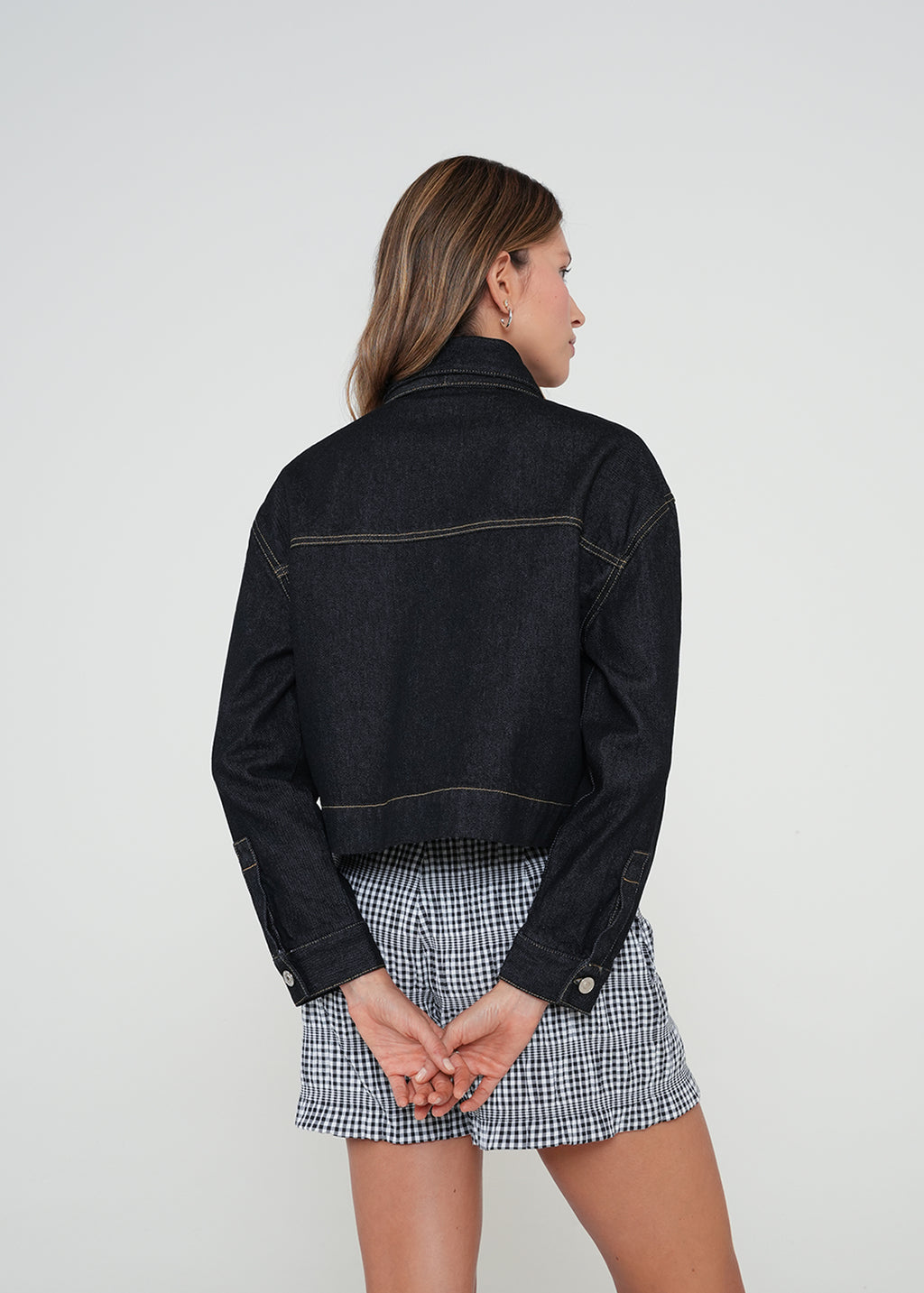 Chaqueta con detalle de lazo - Azul 14_422H334_AZU194227_7