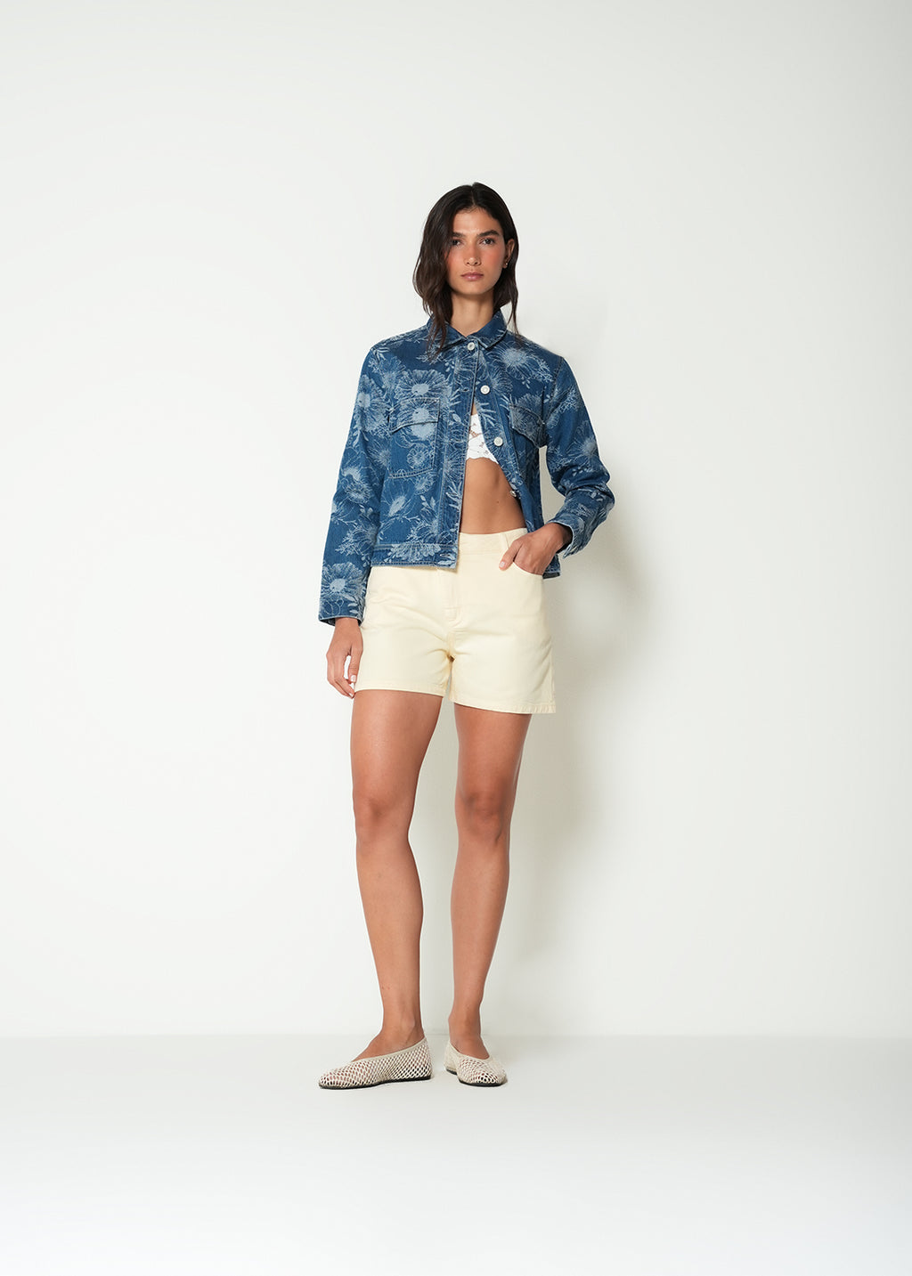 Chaqueta con estampado floral - Azul 14_422H350_AZU183928_3