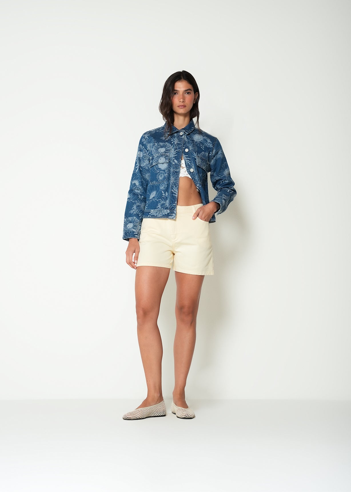 Chaqueta con estampado floral - Azul 14_422H350_AZU183928_3
