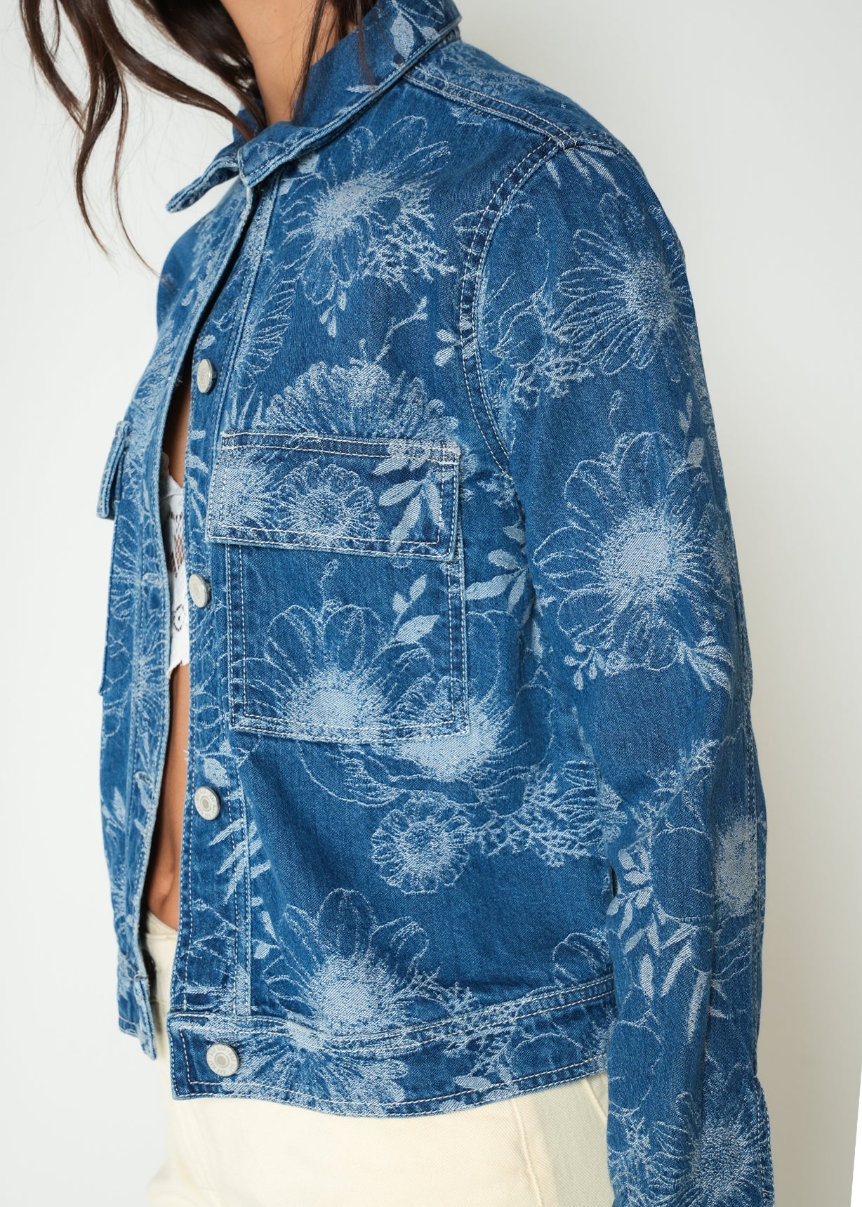 Chaqueta con estampado floral - Azul 14_422H350_AZU183928_4