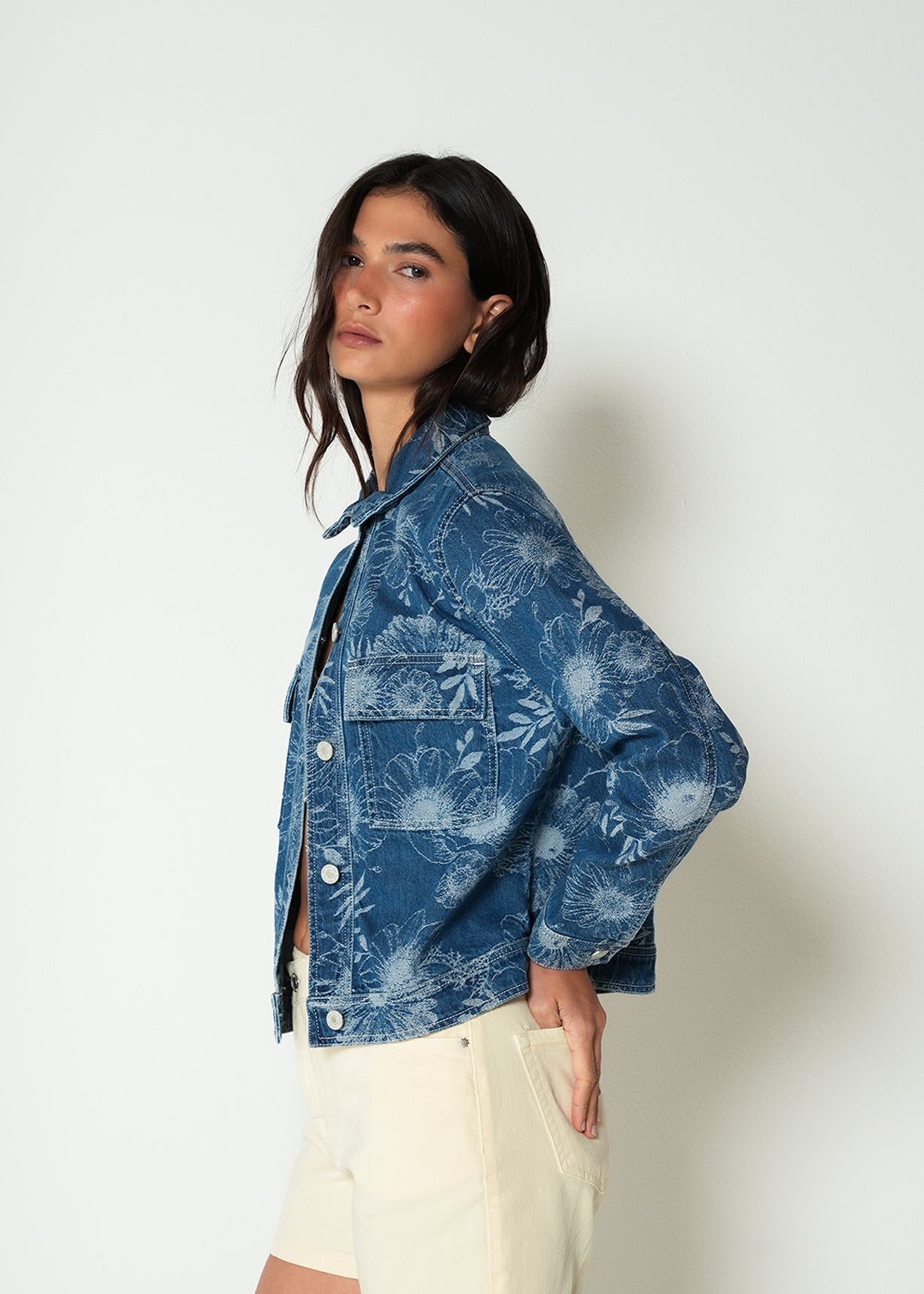 Chaqueta con estampado floral - Azul 14_422H350_AZU183928_5