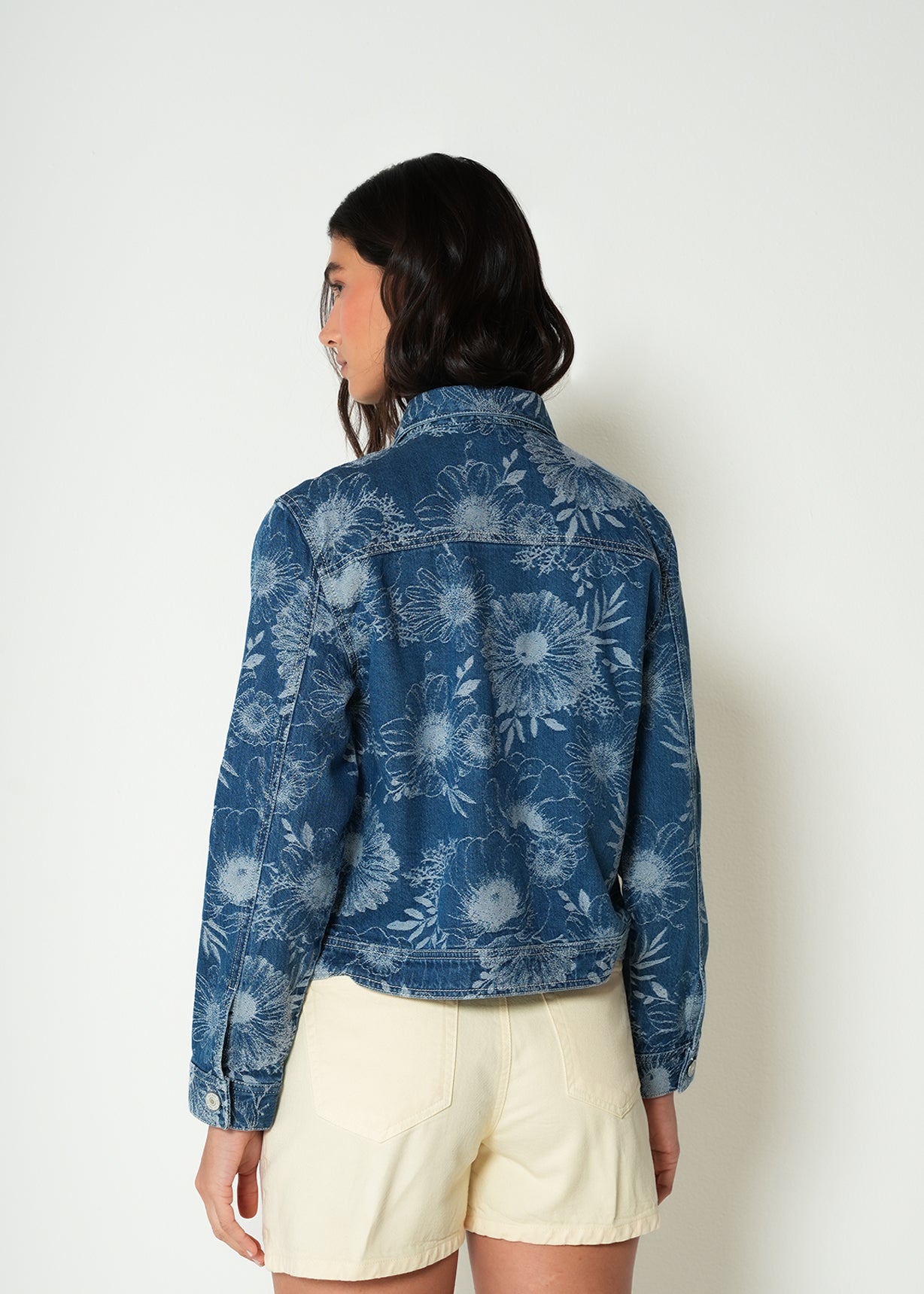Chaqueta con estampado floral - Azul 14_422H350_AZU183928_7