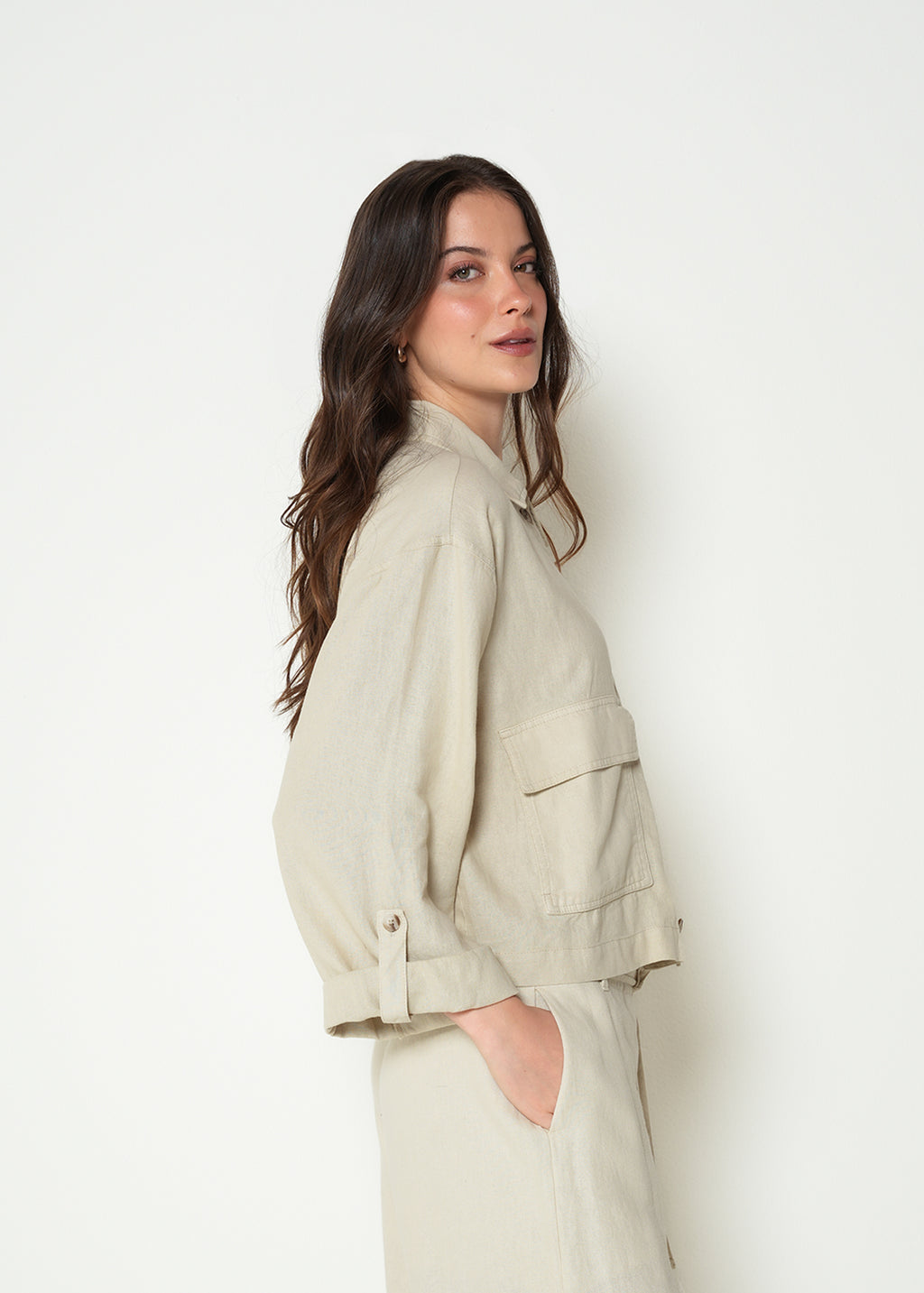 Camisa con bolsillos - Crudo 14_422H384_CRU130000_5