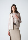 Chaleco afelpado con botones - Beige 14_423G074_BEI131012_0