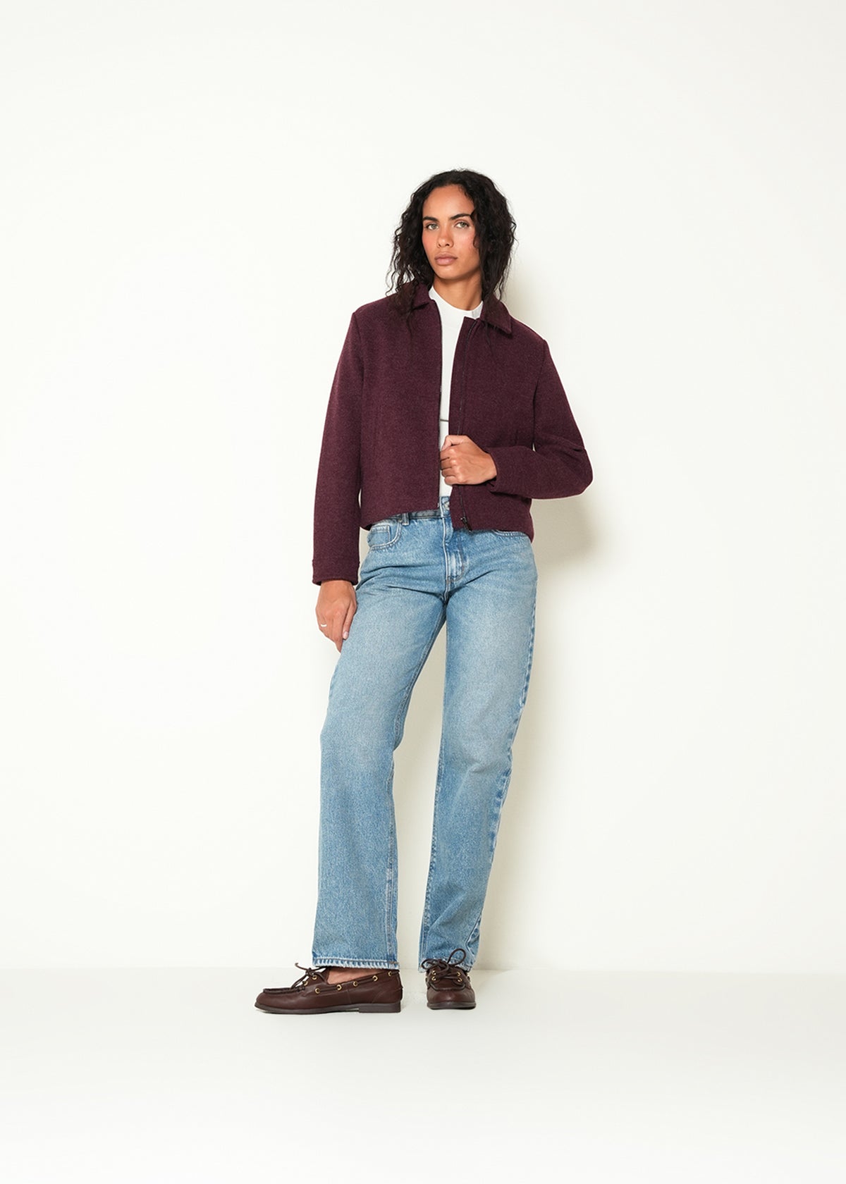 Chaqueta manga larga cuello en V - Rojo 14_423H023_ROJ191528_3